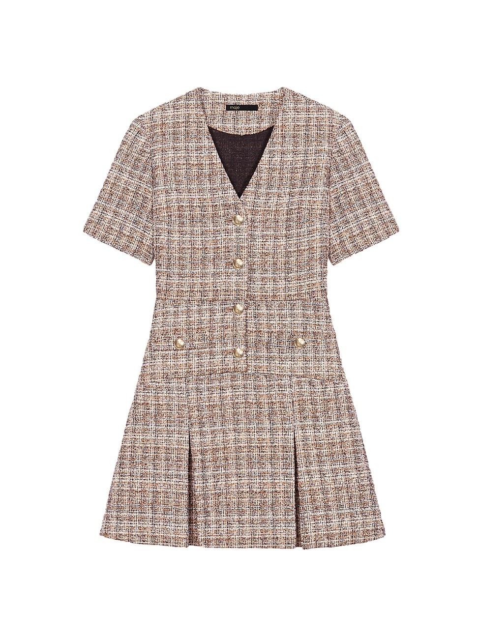 Womens Short Tweed Dress Product Image