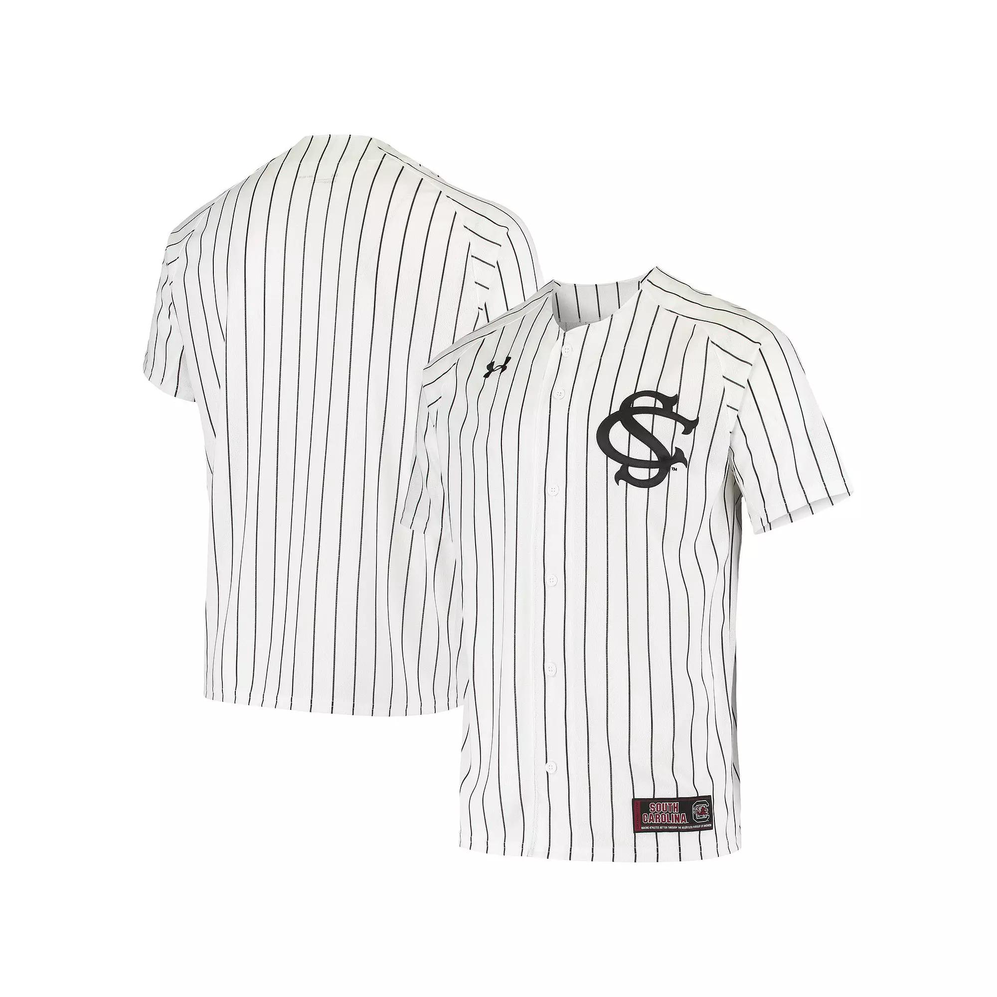 Men's Under Armour White South Carolina Gamecocks Replica Performance Baseball Jersey,  Product Image