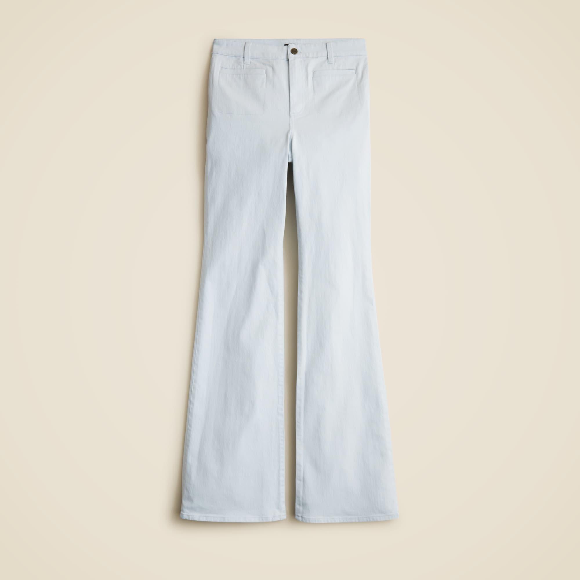 Vintage flare pant in washed twill Product Image