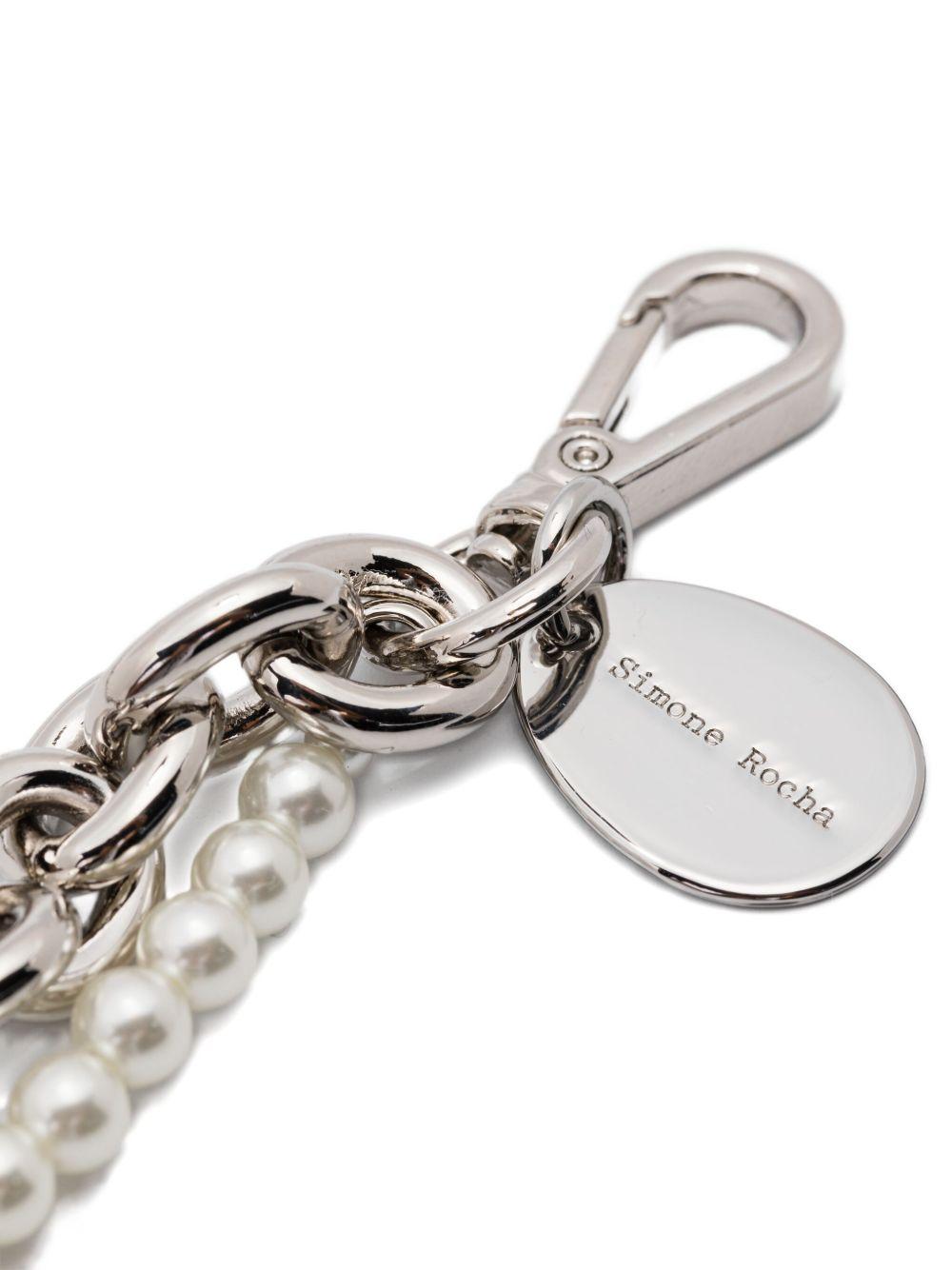 faux pearl embellished necklace Product Image