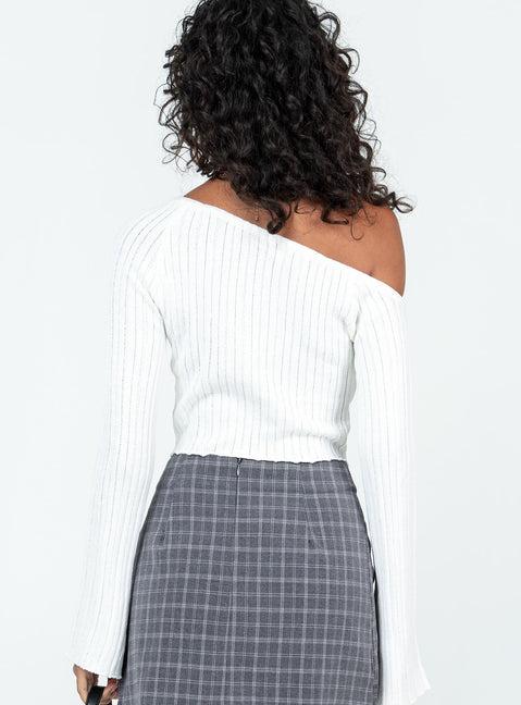 Santorini Knit Top Ivory Product Image