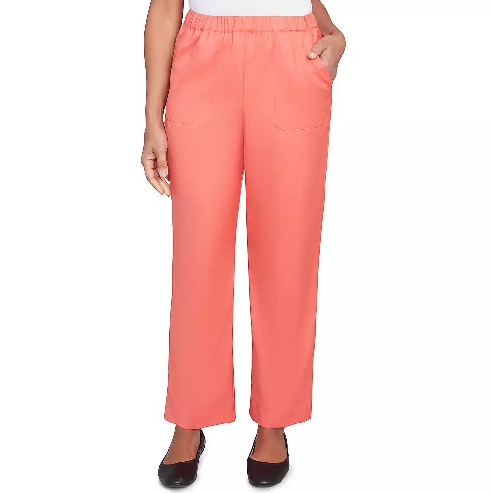 Women's Alfred Dunner Classic Balanced Side Pocket Short Length Pants,  Product Image