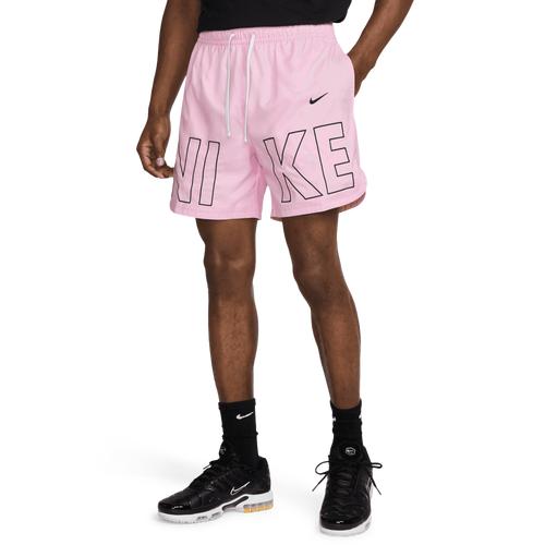 Nike Mens Nike Woven Monogram Flow Shorts - Mens Blue/White Product Image