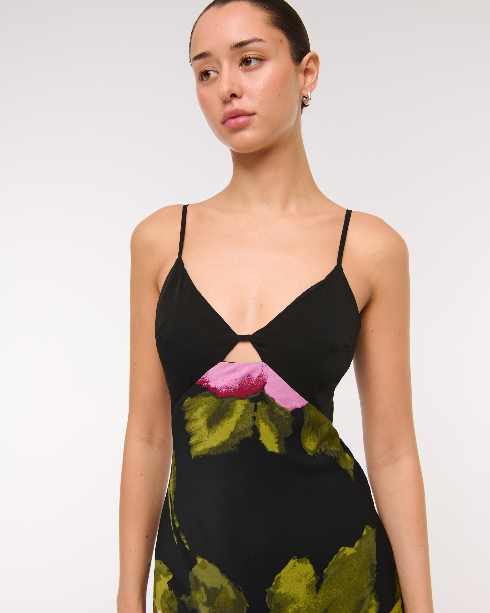 The A&F Julia Slip Cutout Maxi Dress Product Image