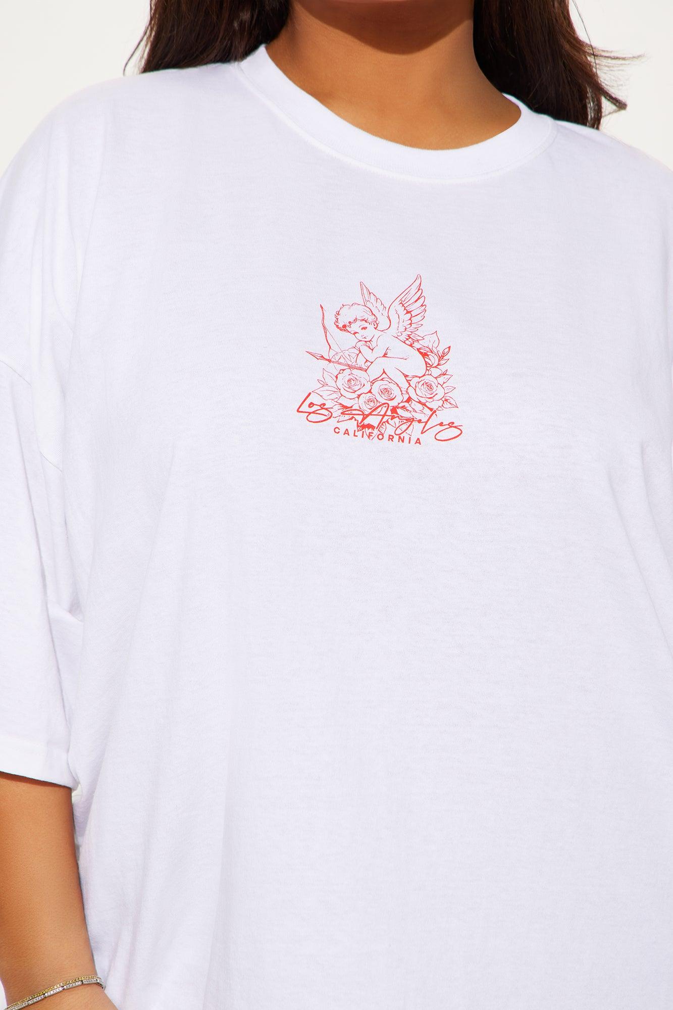 Heaven Sent LA Oversized Tee - White Product Image