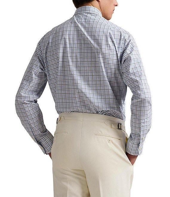 Polo Ralph Lauren Classic Tattersall Stretch Poplin Long Sleeve Woven Shirt Product Image