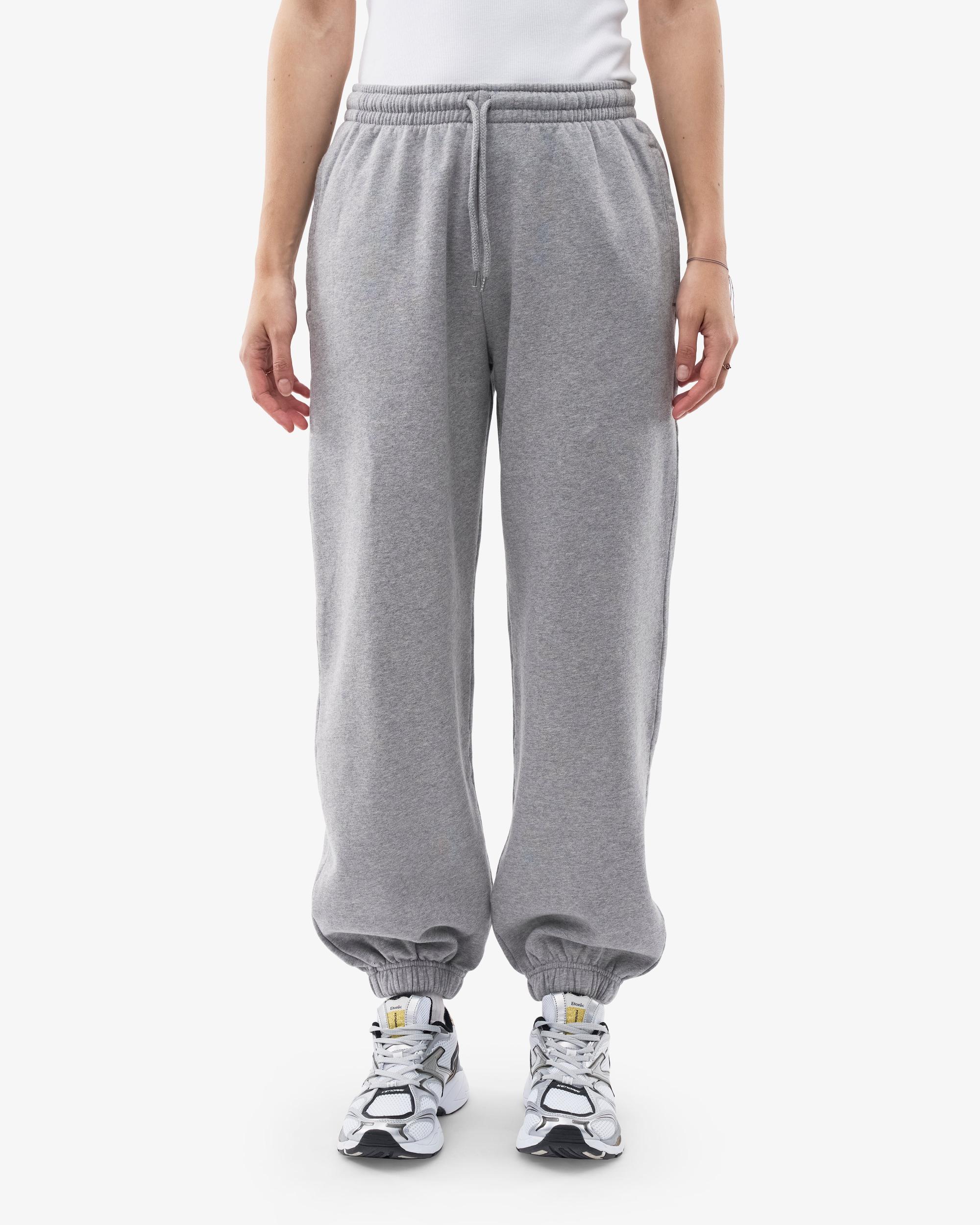 Organic Relaxed Sweatpants - Heather Grey Product Image