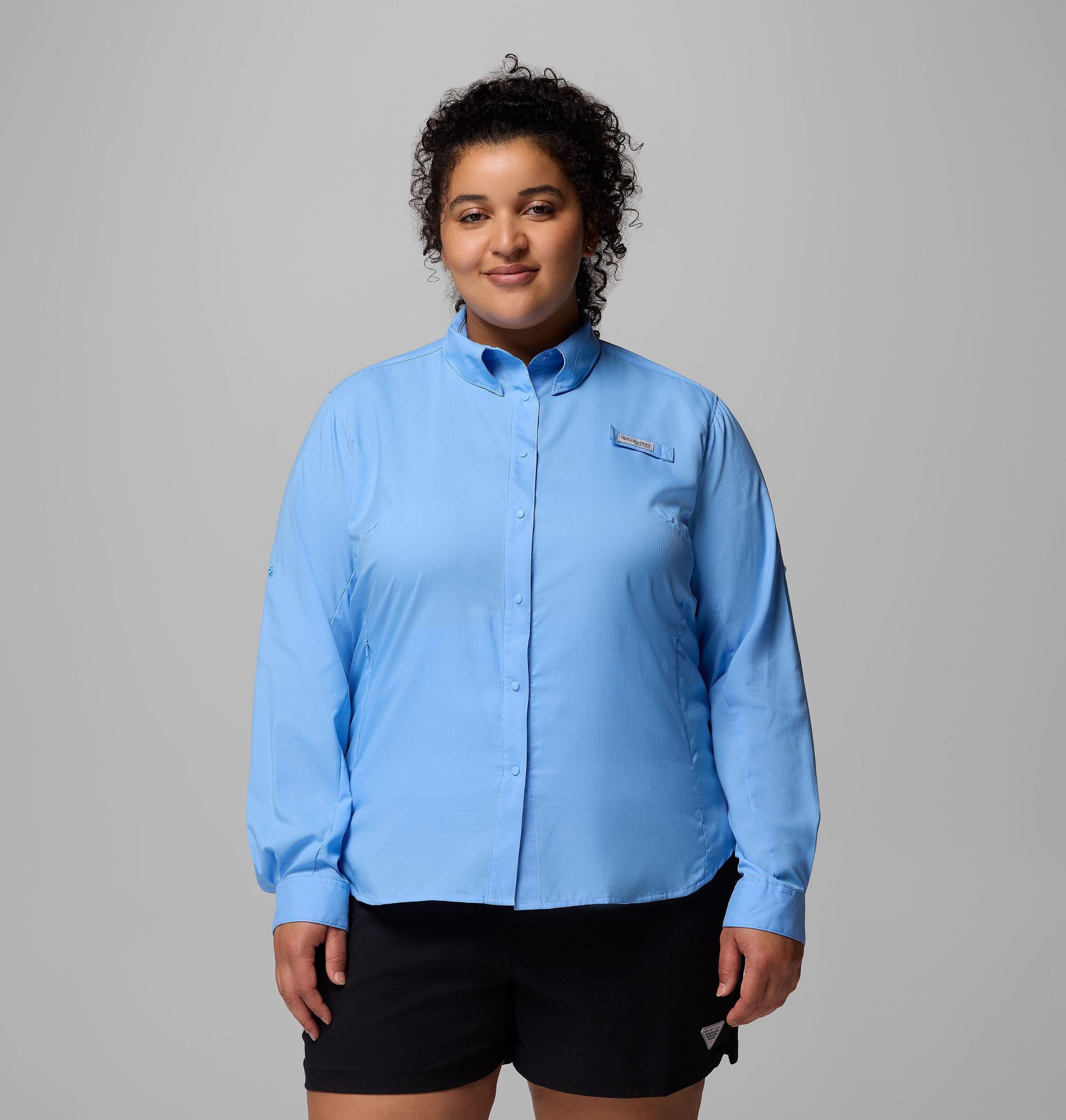 Columbia Womens PFG Tamiami II Long Sleeve Shirt - Plus Size- Product Image