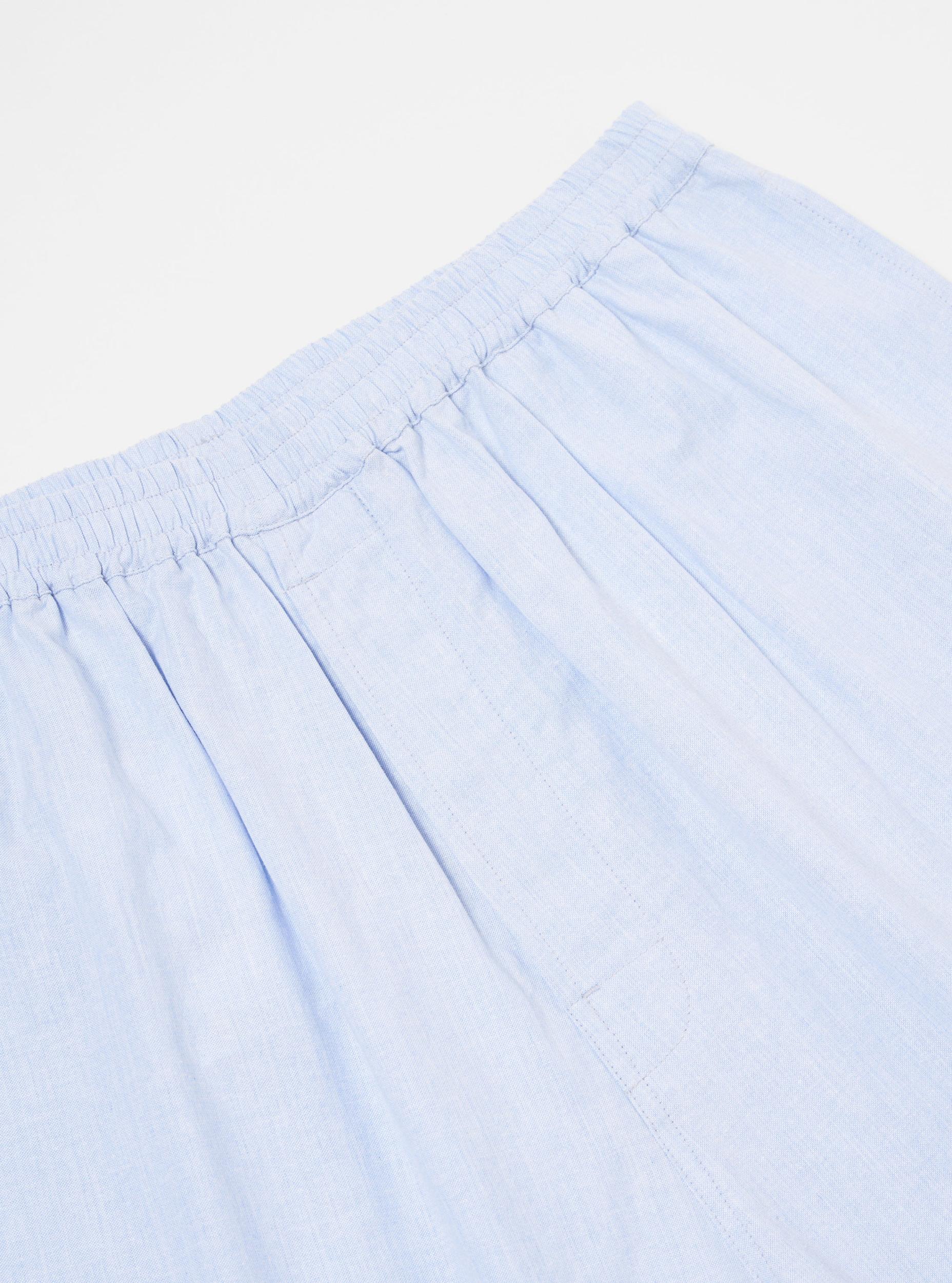 Universal Works Pyjama Short in Ice Blue Recycled Cotton Product Image