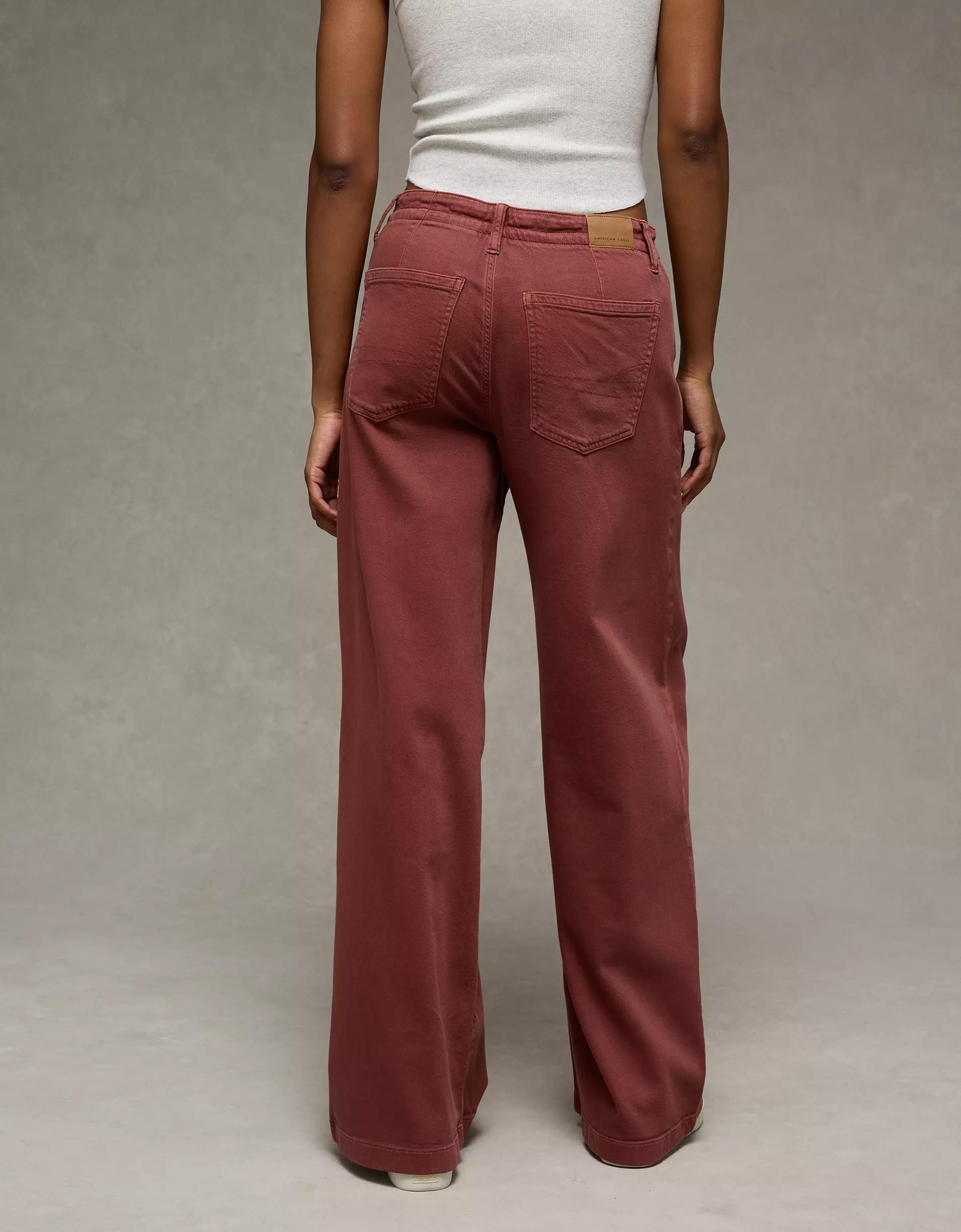 AE Dreamy Drape Stretch Low-Rise Ultra Wide-Leg Pant Product Image