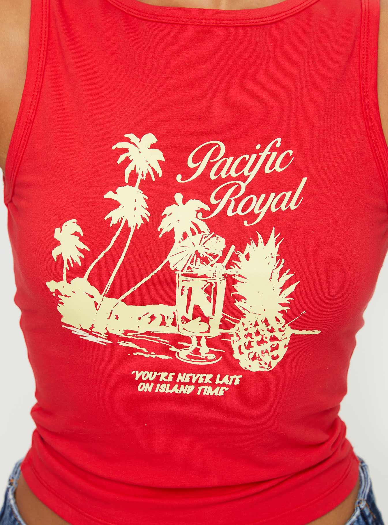 Pacific Royal Tank Top Red Product Image