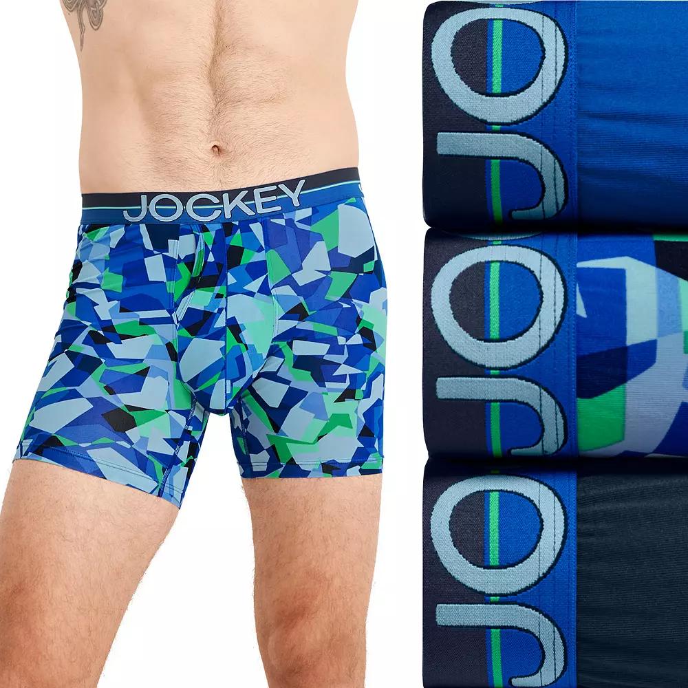 Men's Jockey® 3-Pack Infinite Cool Microfiber Stretch 6" Boxer Brief,  Product Image