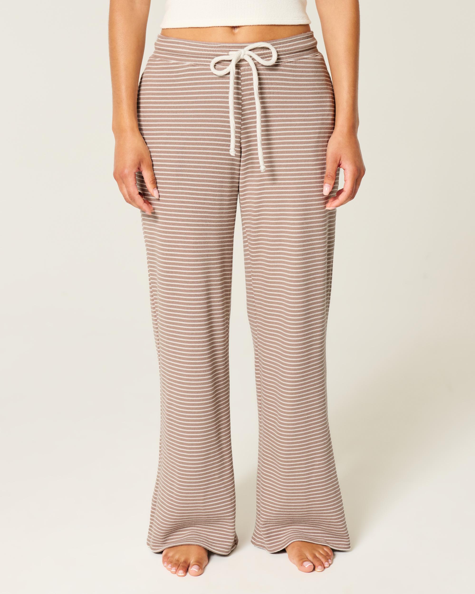 Gilly Hicks Waffle Lace Straight Pants Product Image