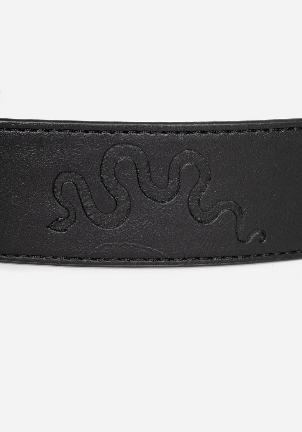 Mamba Debossed Belt With Snake Buckle Product Image
