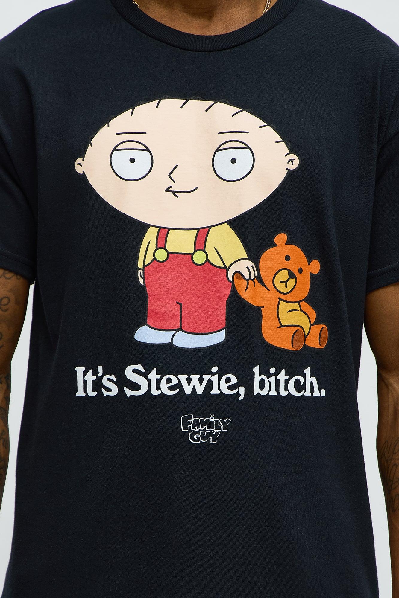 Family Guy It's Stewie B!tch Short Sleeve Tee - Black Male Product Image