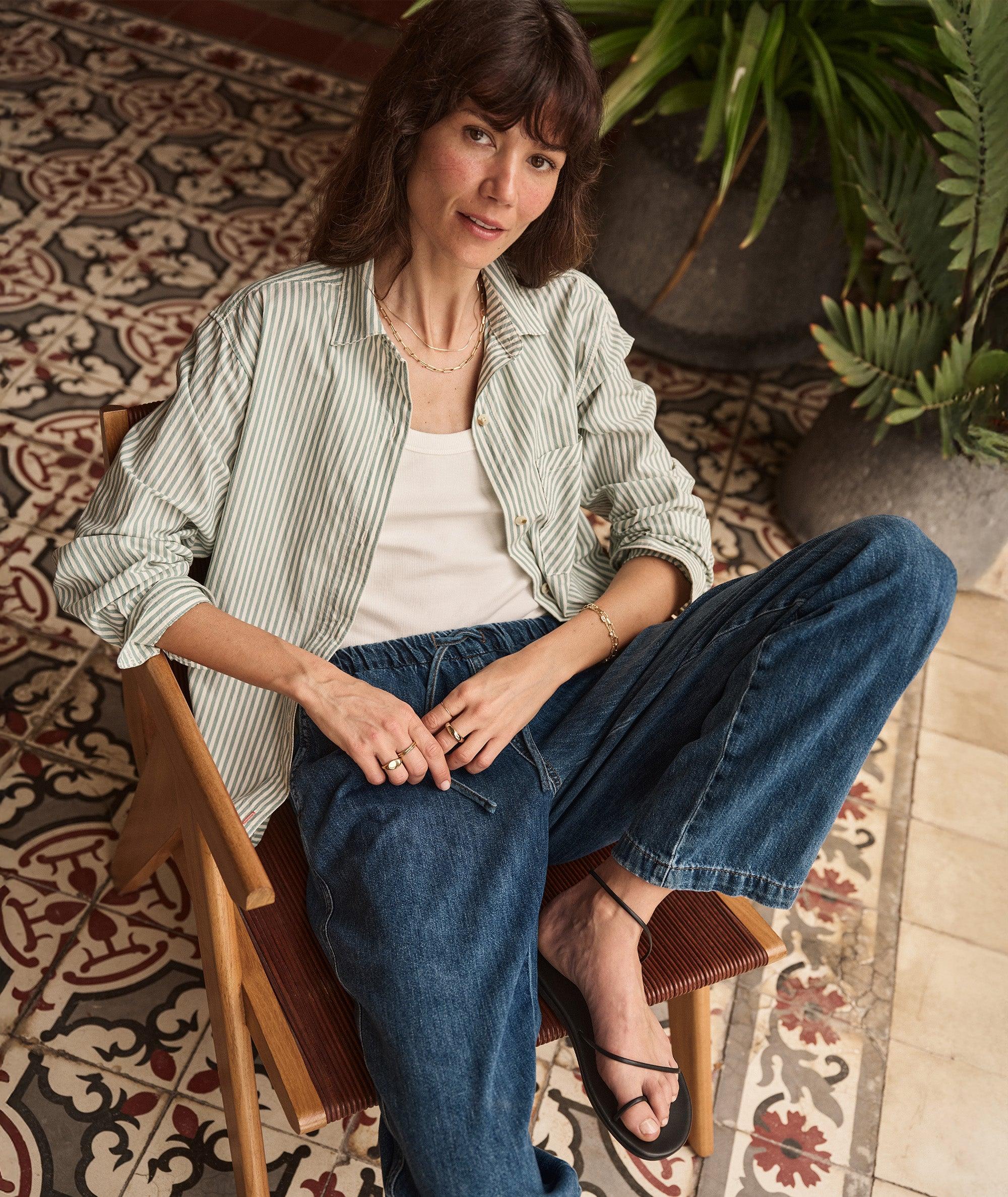 Jane Relaxed Shirt in Cali Poplin Product Image