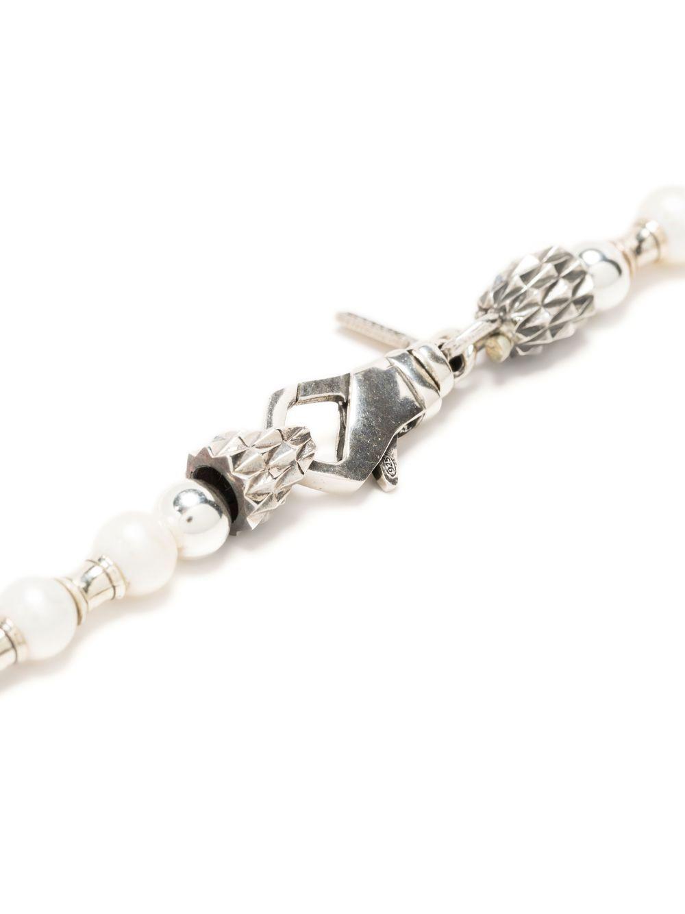 bead-embellished pearl necklace Product Image