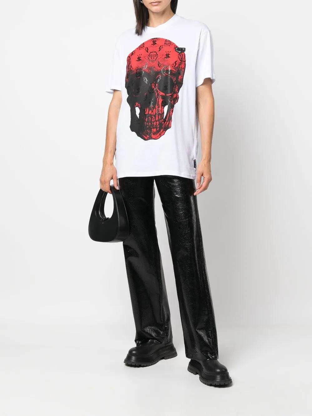 skull-print short-sleeve T-shirt  Product Image