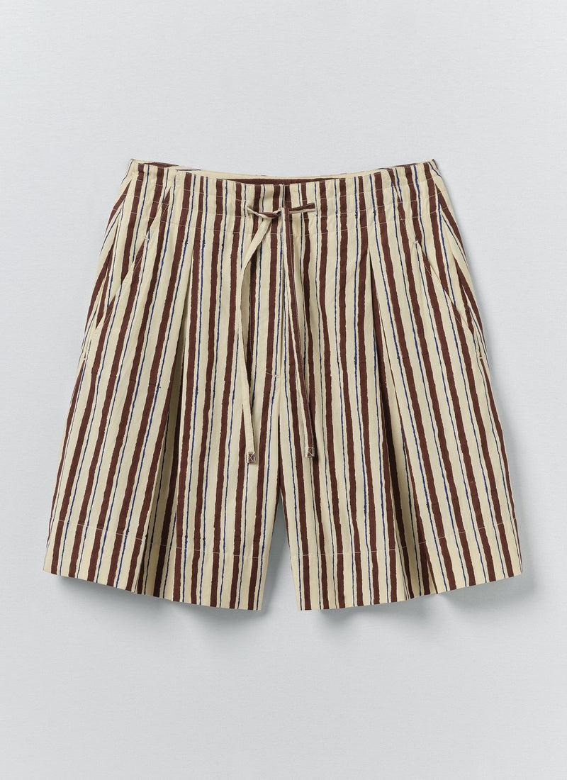 Block Print Patchwork Stripe Wrap Skirt | Sable Product Image
