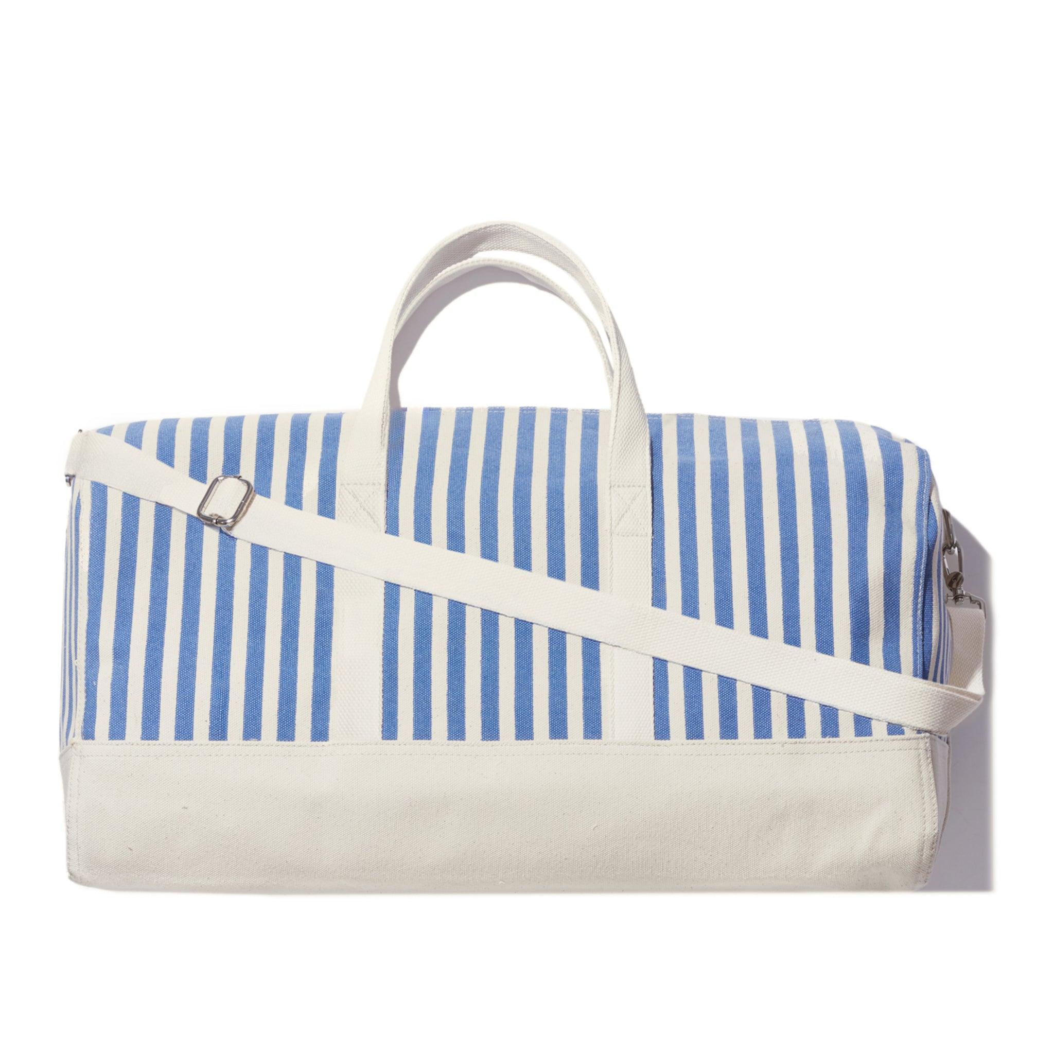 The All Over Striped Duffle Bag - Royal Blue/Canvas Mini Stripe Female Product Image