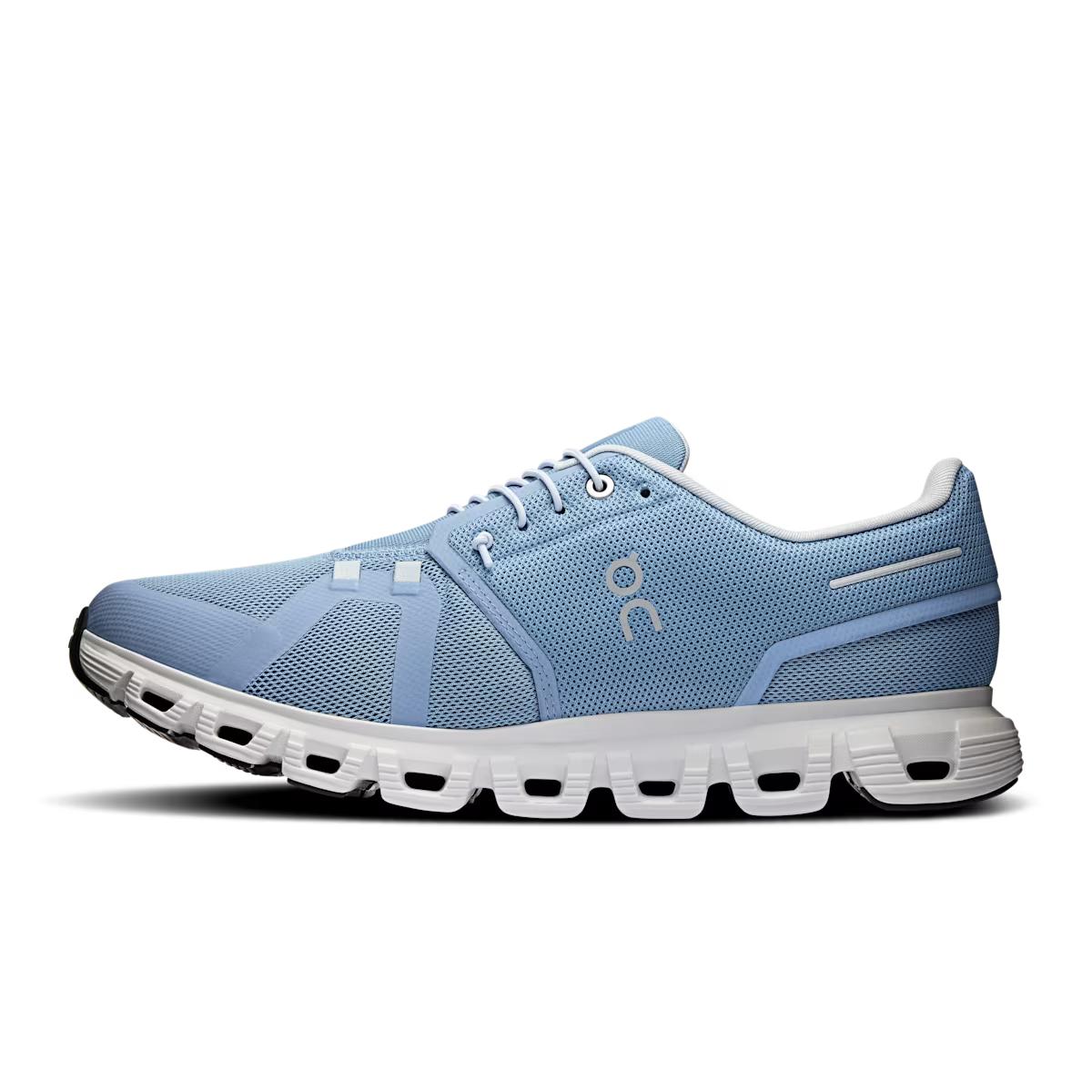On Running Mens Cloud 6 - Chambray White Product Image