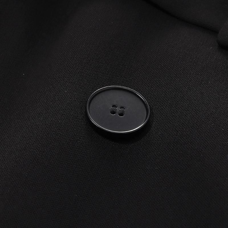 Acetate Notched Lapel Double-Breasted Mini Dress Product Image