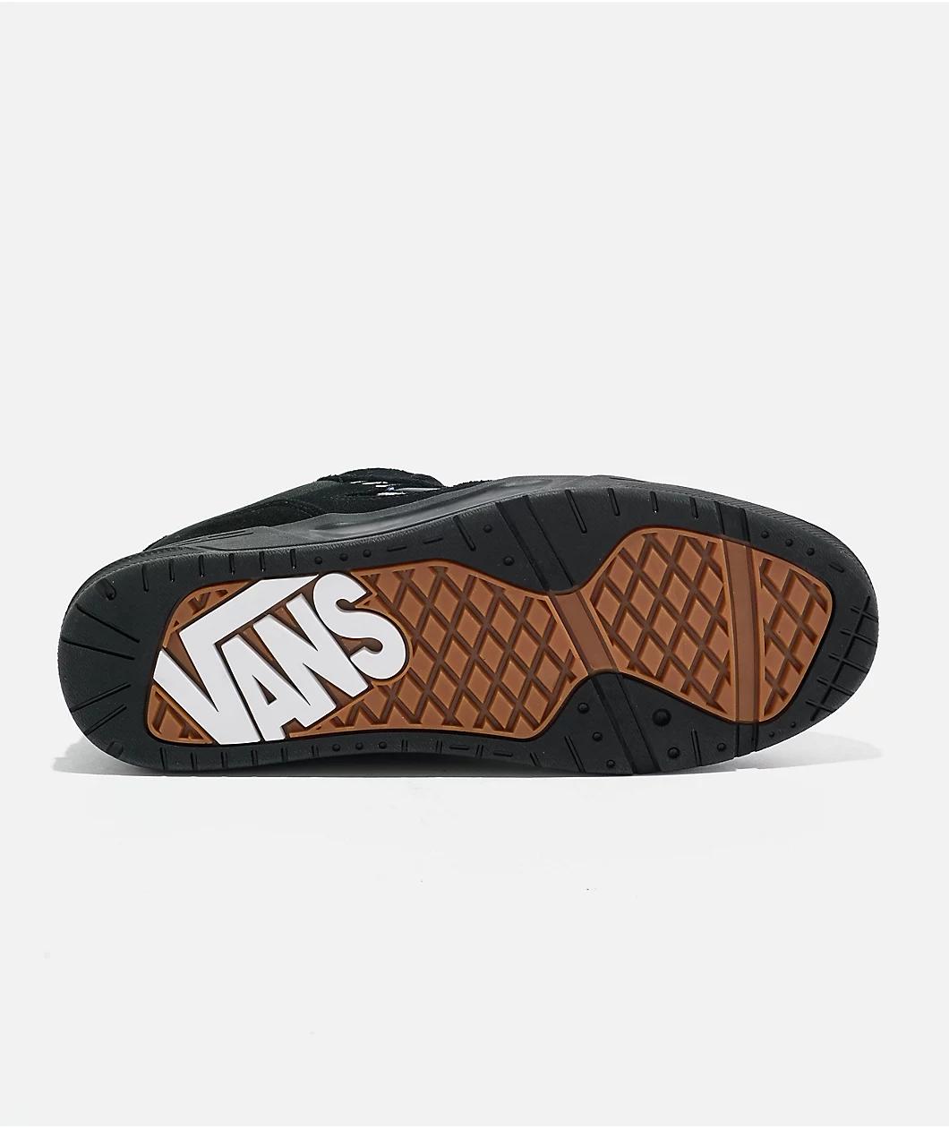 Vans Upland Black & White Skate Shoes Product Image