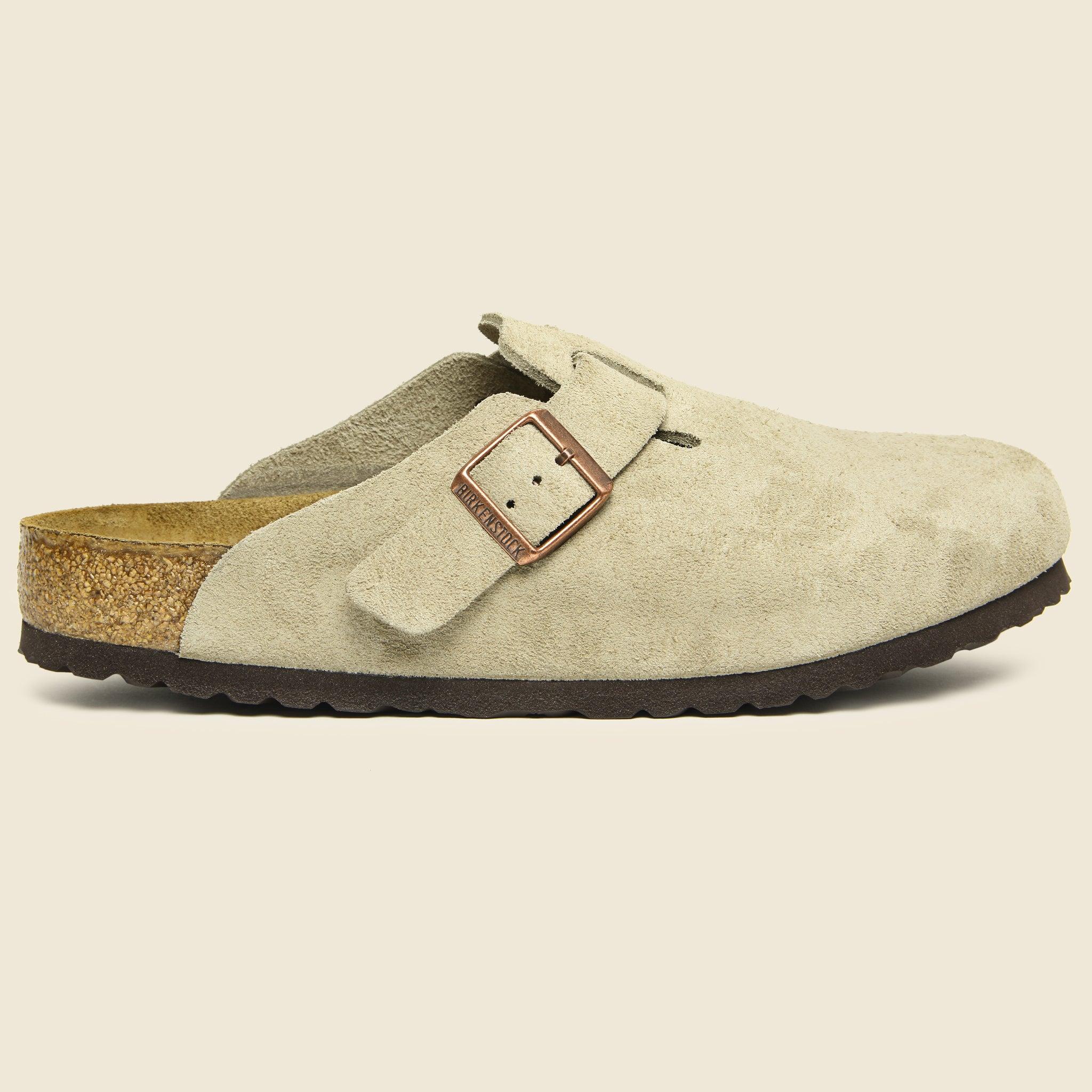 Boston Suede Clog - Taupe Product Image