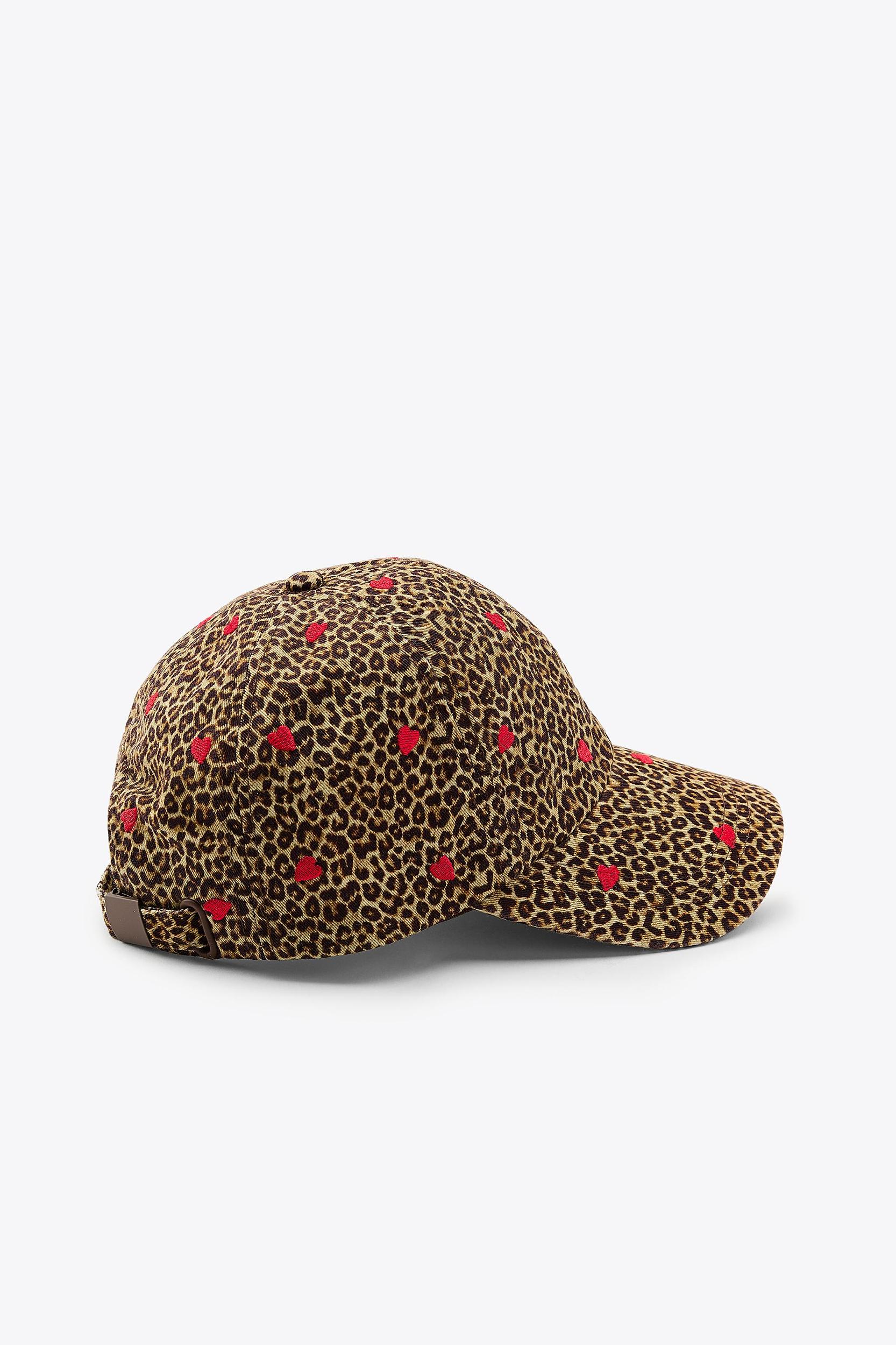 EMBROIDERED ANIMAL PRINT TWILL CAP Product Image