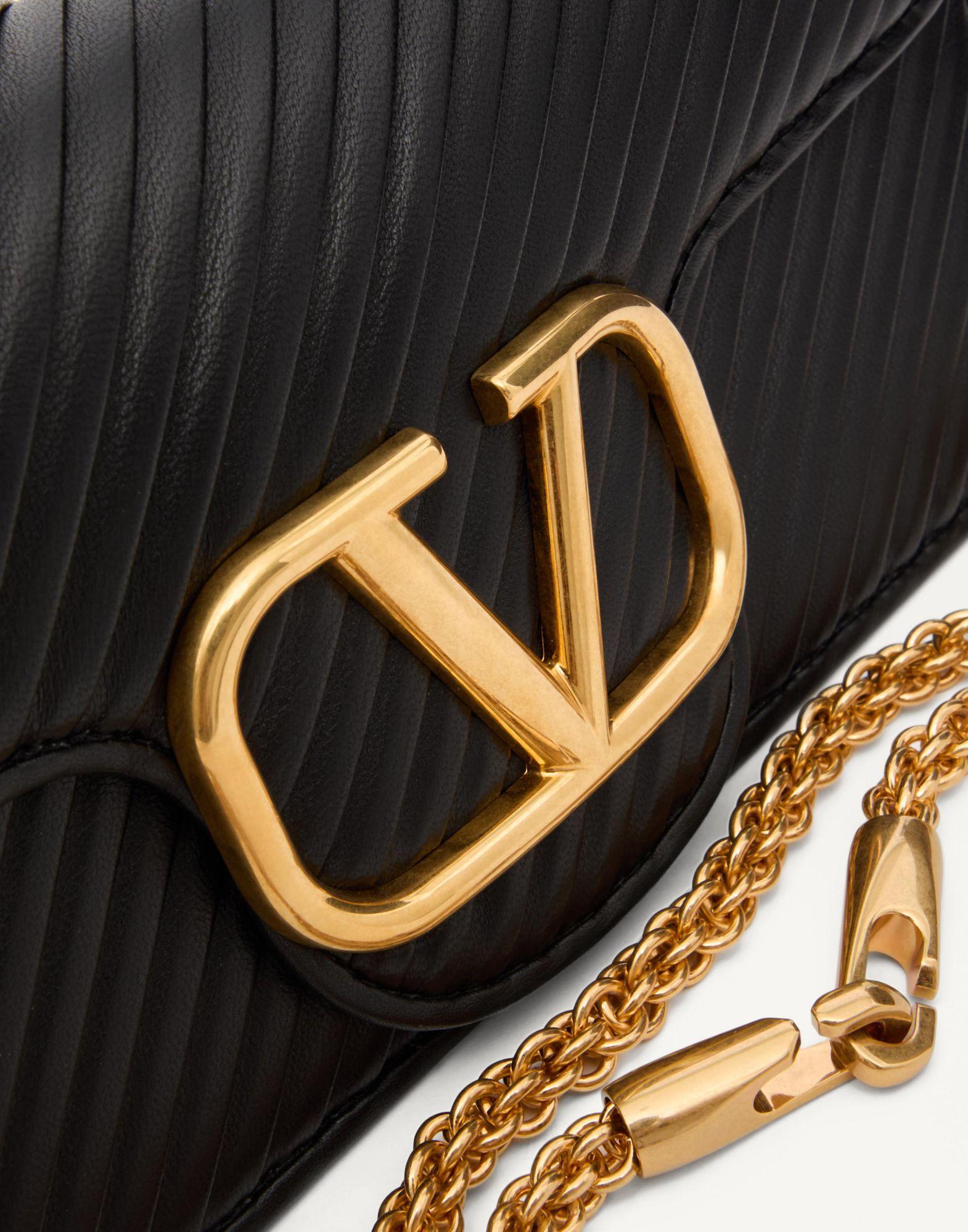 Valentino Garavani Locò Shoulder Bag In Pleated Nappa Product Image