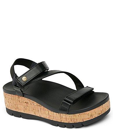 Reef Womens Vista Higher Luna Cushion Platform Wedge Sandals Product Image