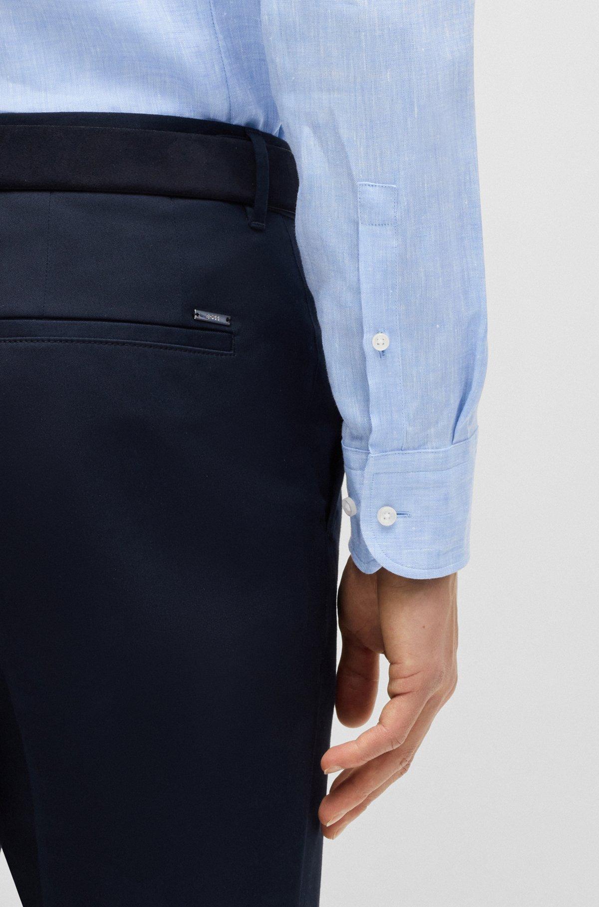 Slim-fit shirt in Italian-made linen Product Image