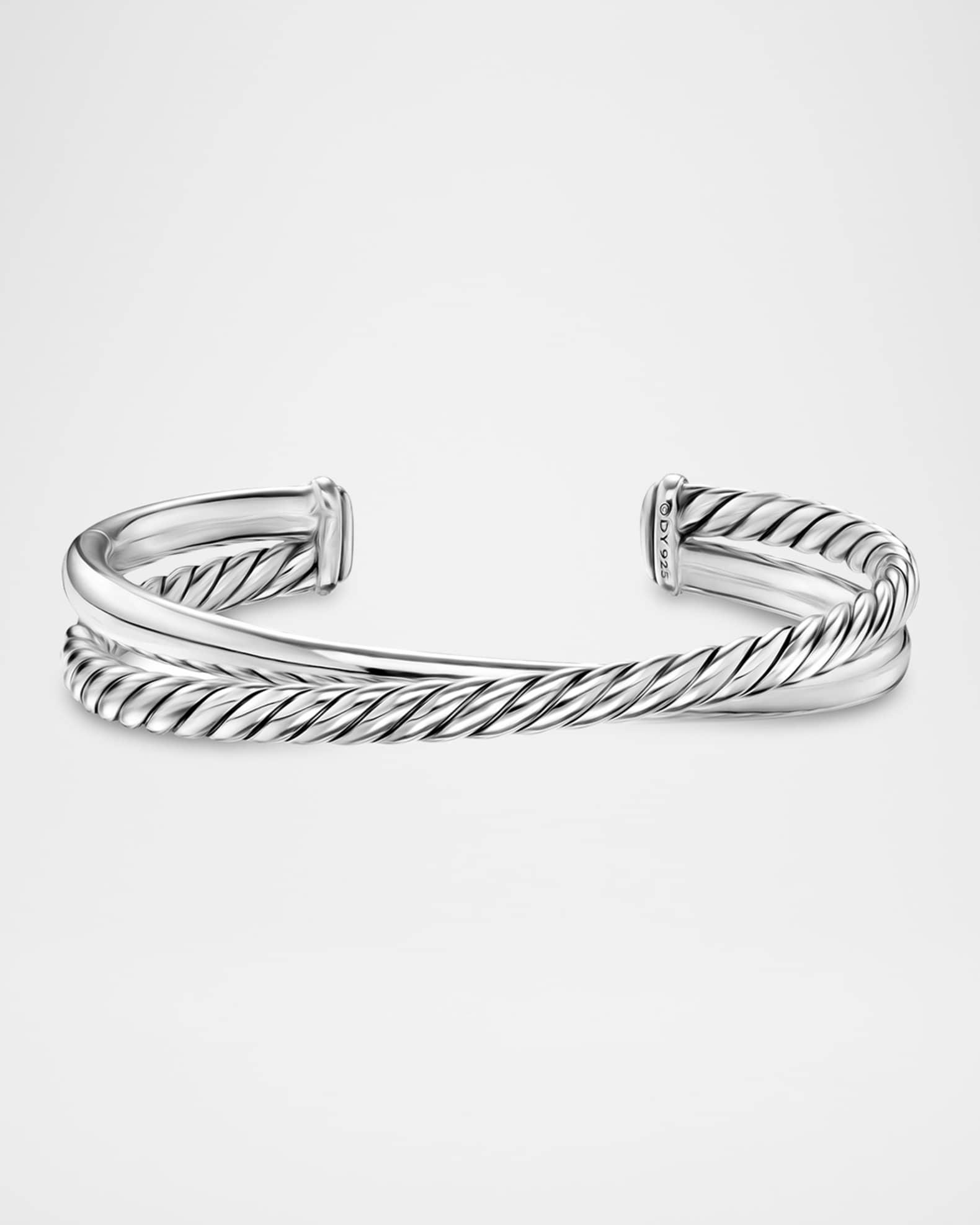 Crossover 2 Row Bracelet in Silver, 11mm Product Image