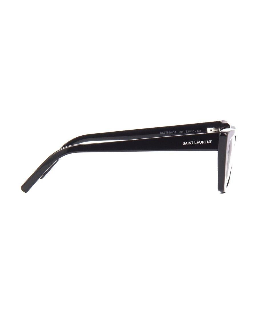 SAINT LAURENT Mica Cat-eye Acetate Sunglasses In Black Product Image
