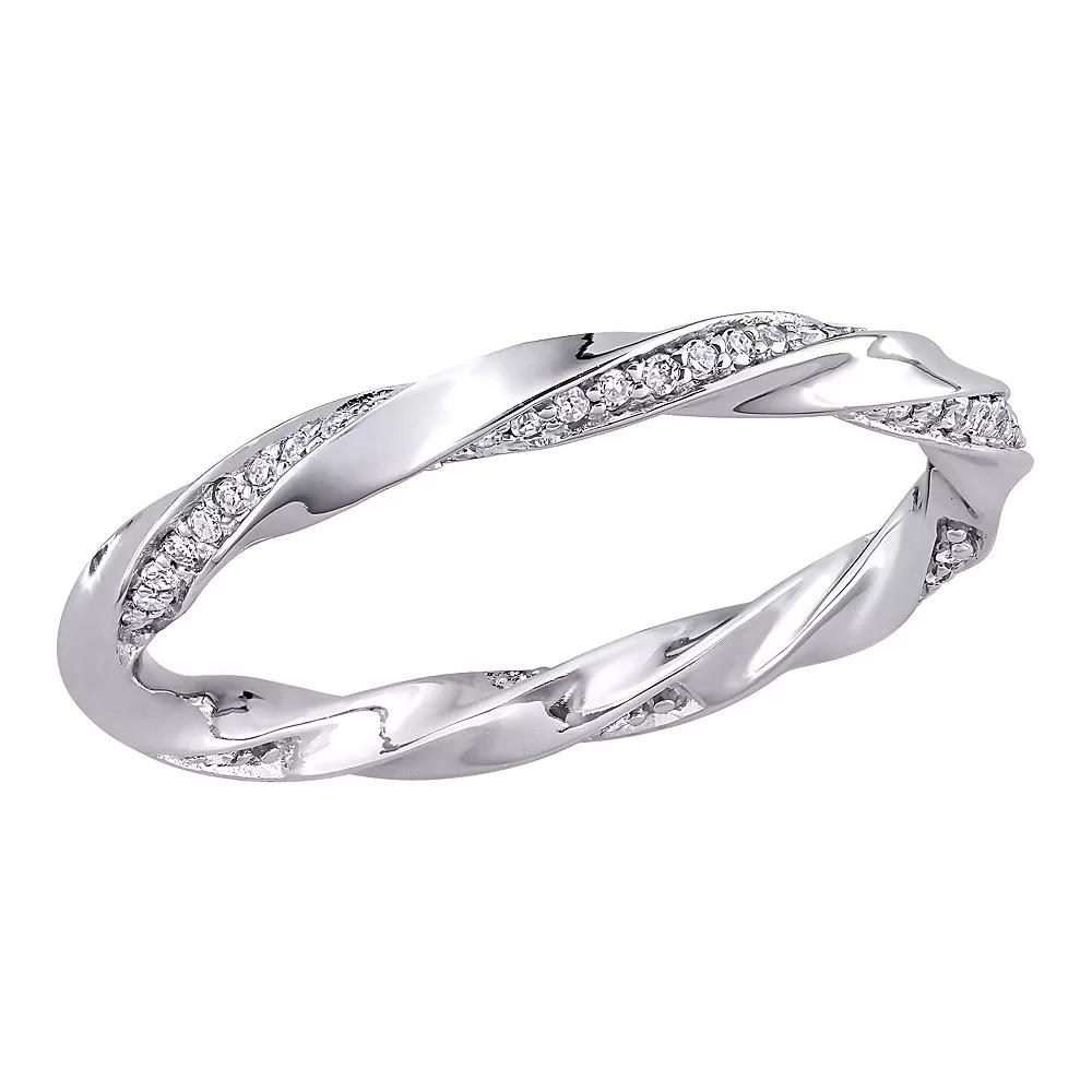 Stella Grace 10k White Gold 1/4 Carat T.W. Diamond Eternity Ring, Women's,  Product Image