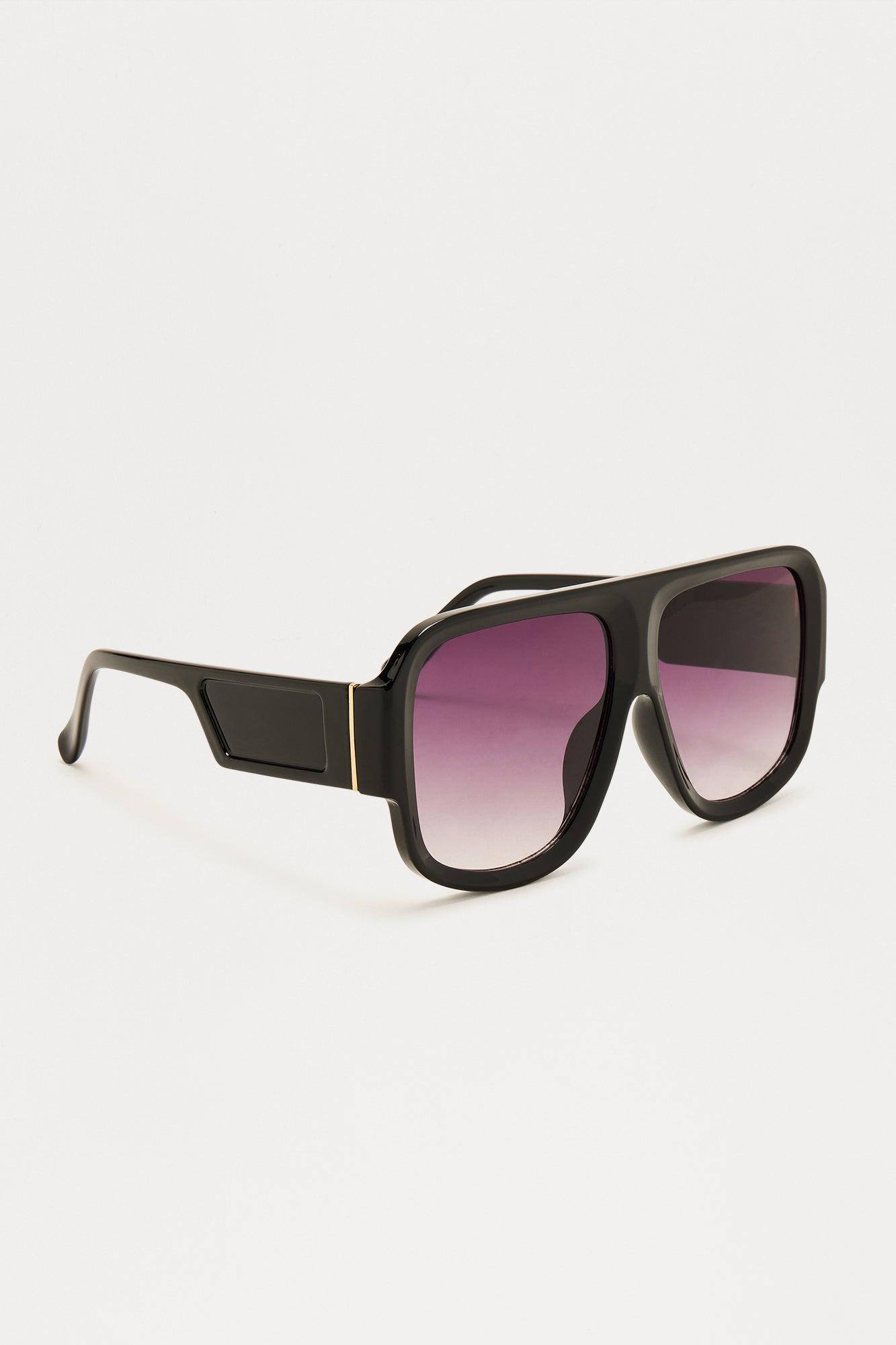 Paxton Oversized Shield Sunglasses - Black Product Image