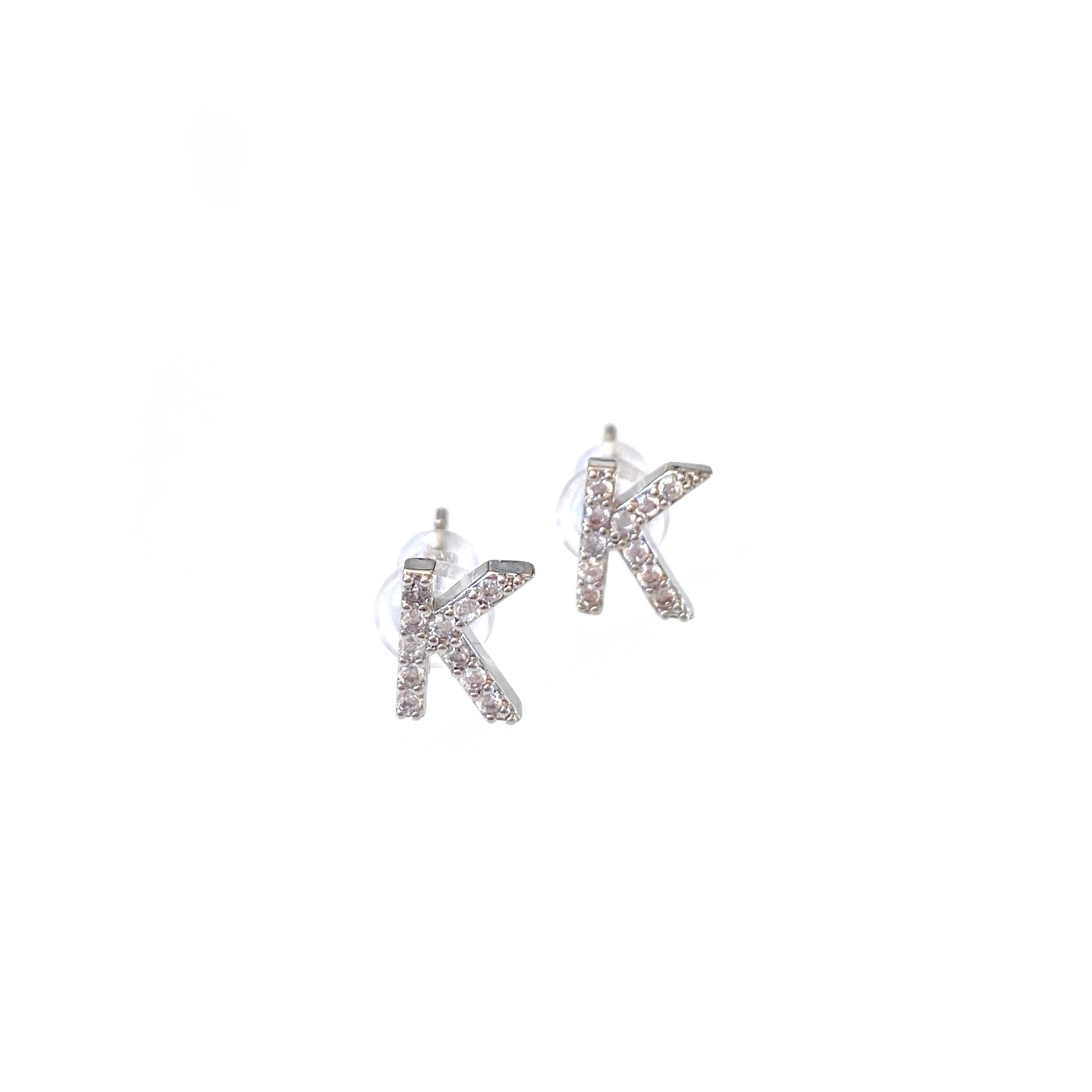 Silver Initial Studs Product Image