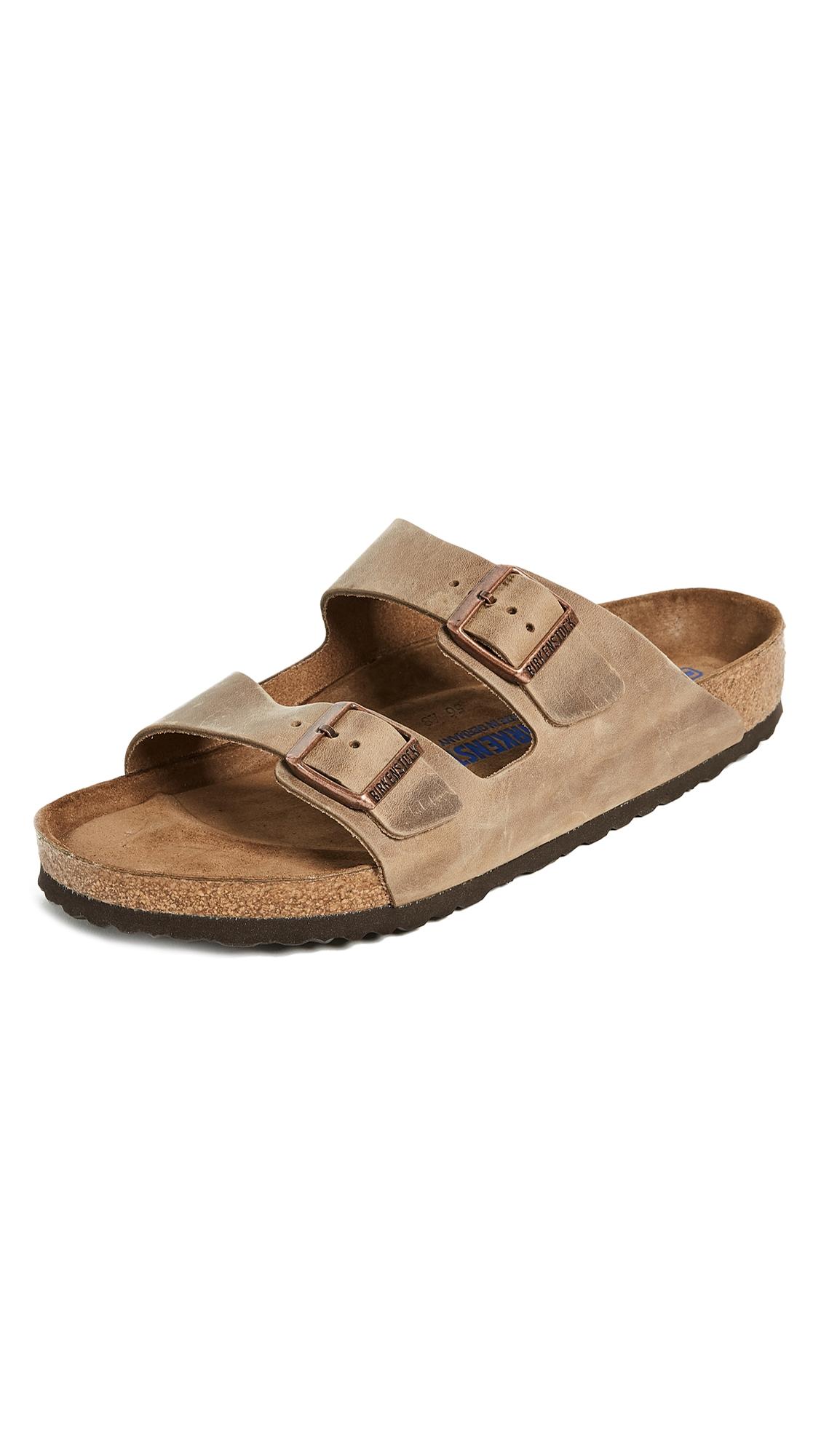 Mens Birkenstock Arizona Soft Footbed Slide Sandal - Habana Product Image