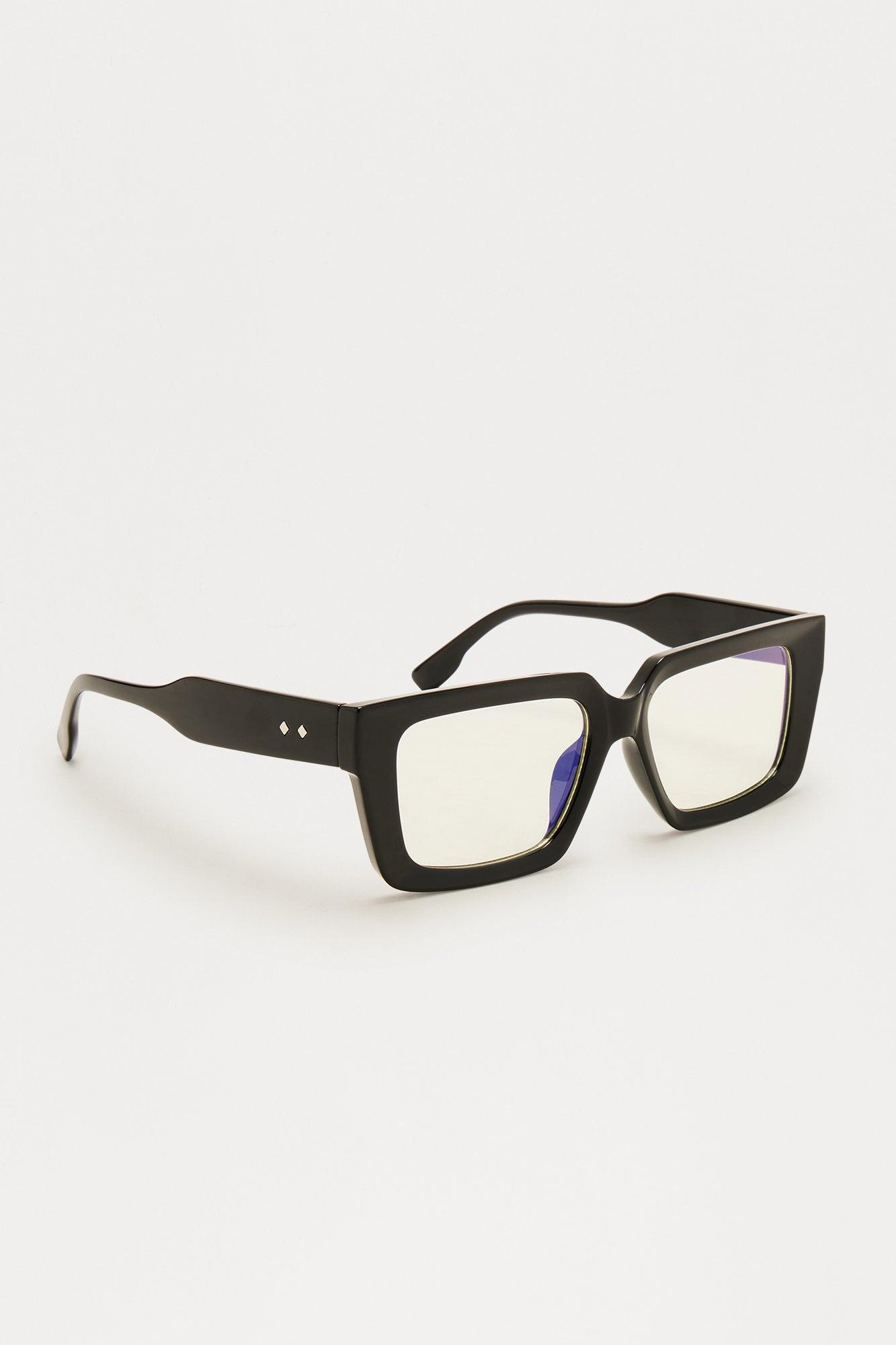 Intimidated Much Blue Light Glasses - Black Product Image