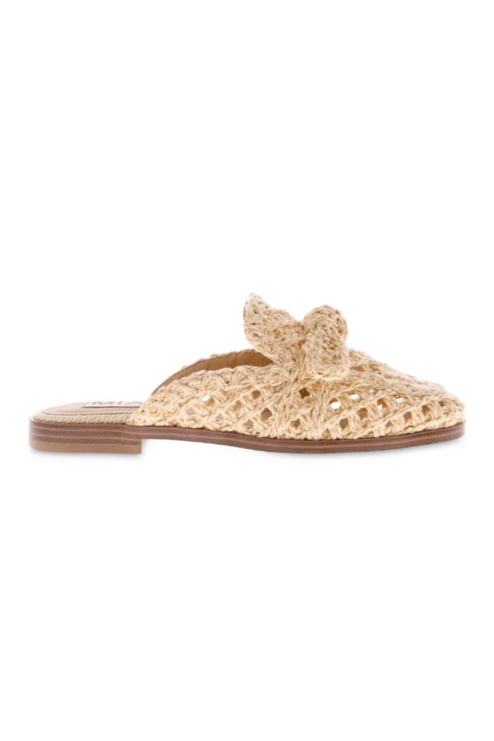 Layce Raffia Woven Bow Mule Product Image