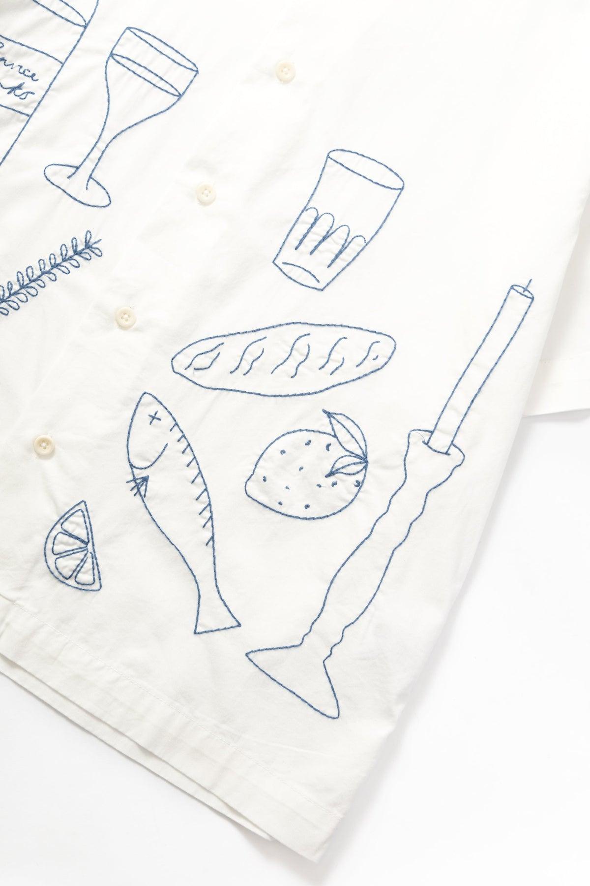 Service Works - Light Twill Picnic Short Sleeve Shirt - Off White Product Image