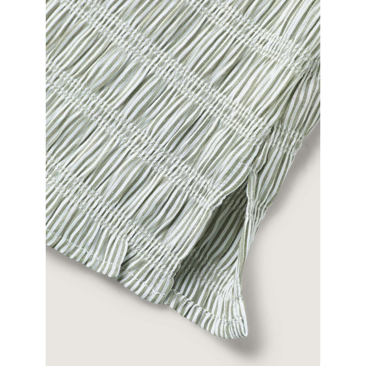 Plus Size Greenbean Cotton Half-Open Striped Solid Blouse Women Office Short sleeve Flat collar with V-notch Office Blouses BloomChic 22-24/3X Product Image