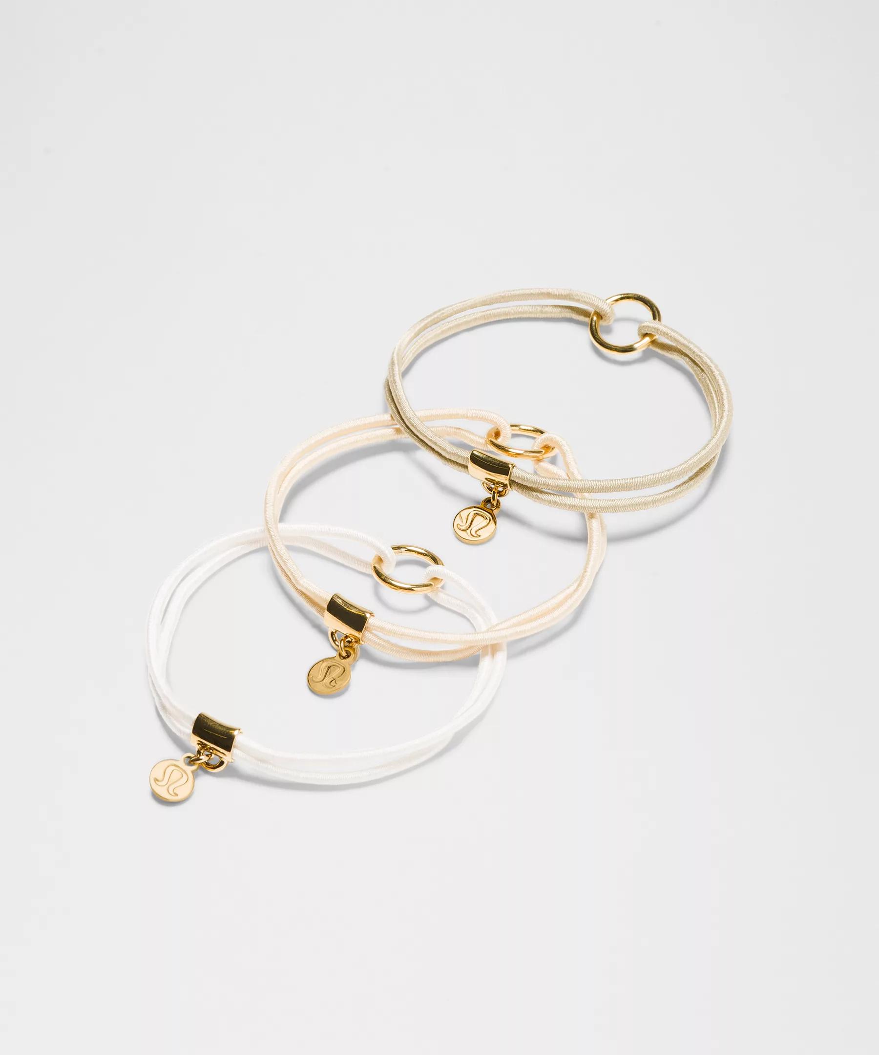 Logo Charm Hair Ties *3 Pack Product Image