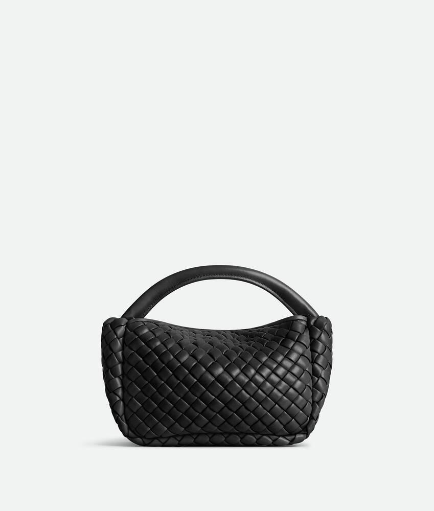 Women's Small Cobble Top Handle in Black Product Image