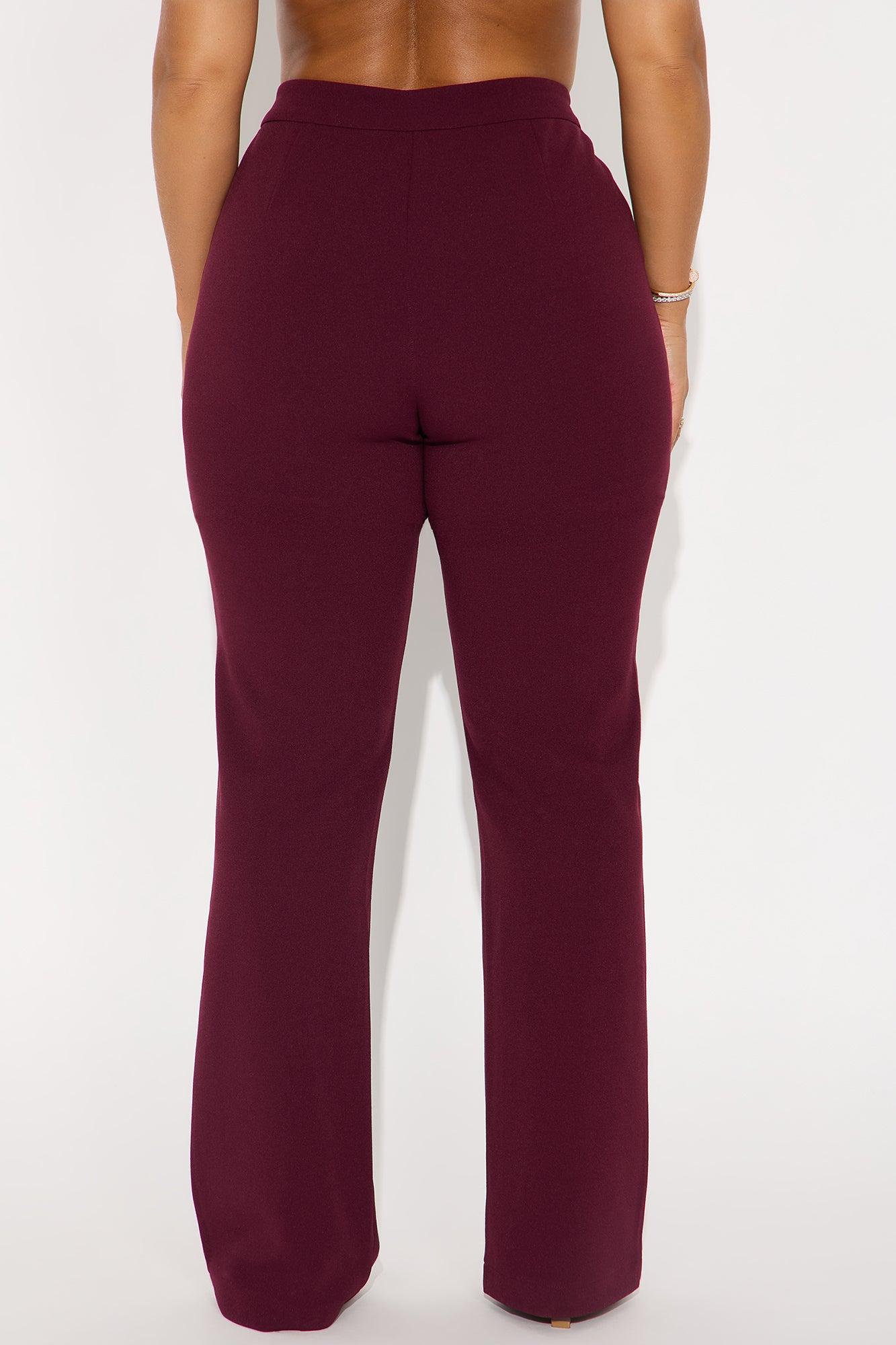 Core Competency Straight Leg Trouser - Burgundy Female Product Image
