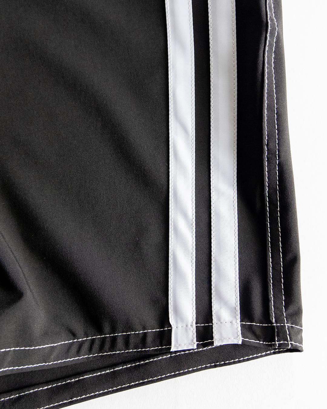 808 Boardshorts - Black Racing Stripes Male Product Image