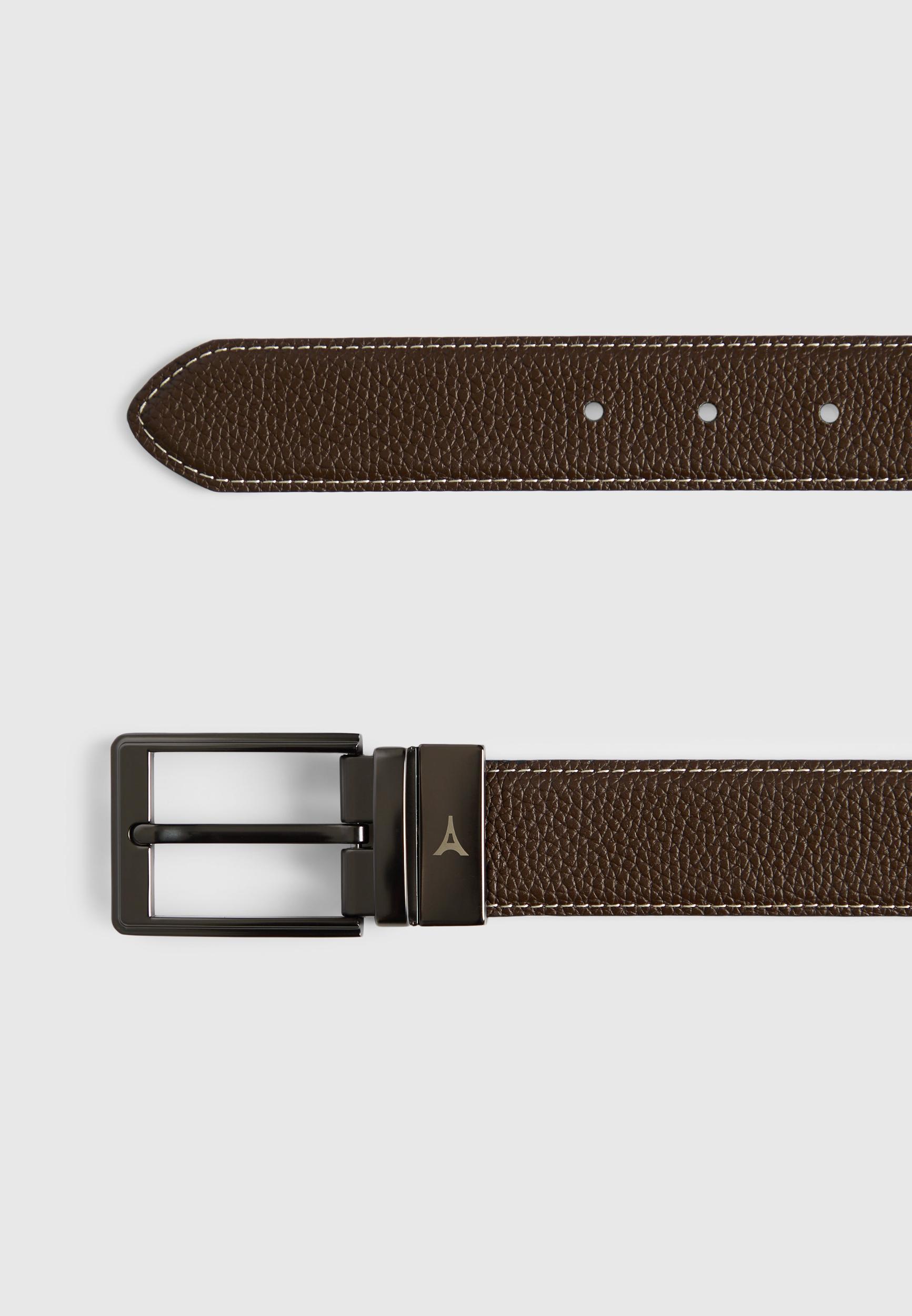 Rafael - Reversible Leather Belt - Black/Brown Male Product Image