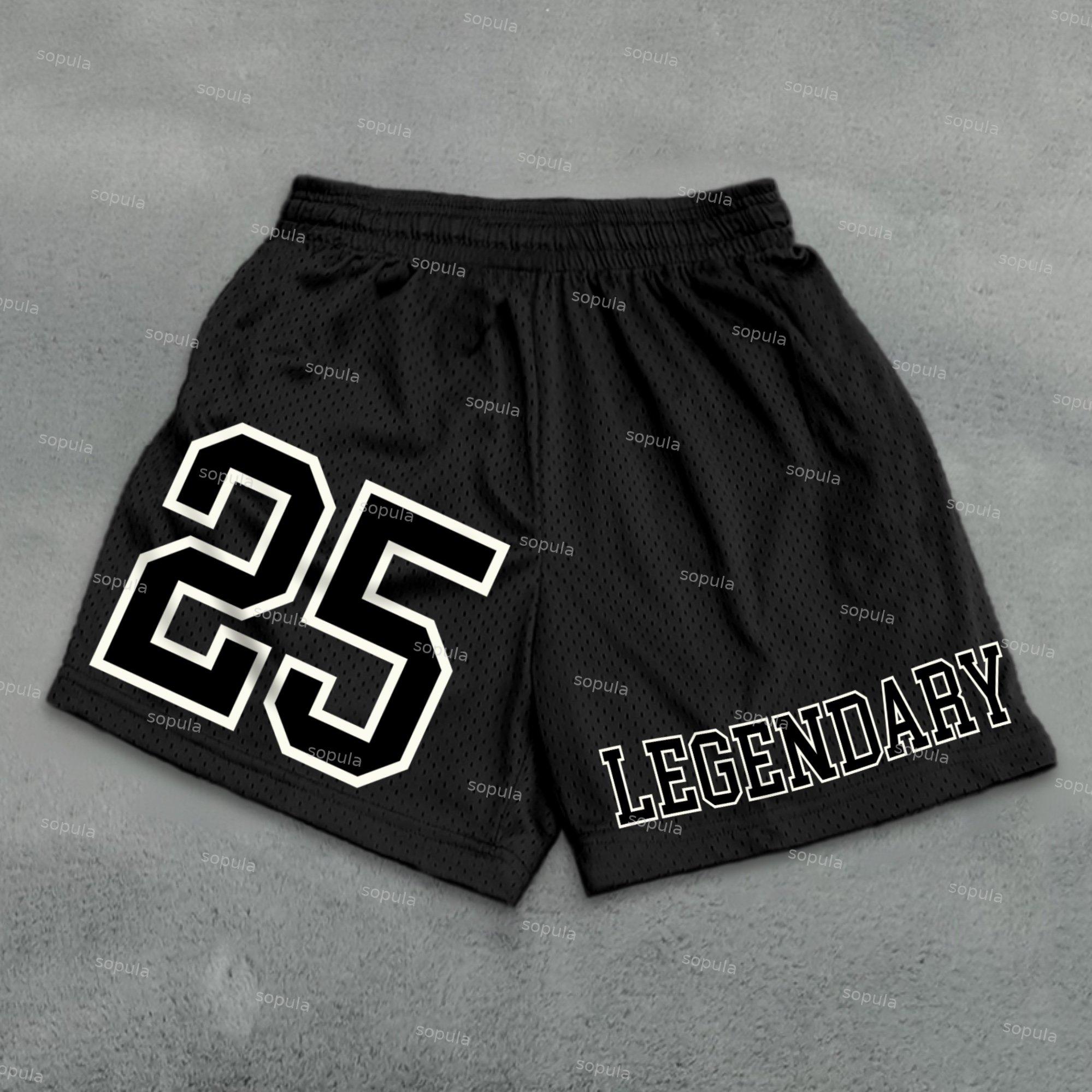 Vintage Mesh No 25 Legendary Printed Dot Sports Shorts Product Image