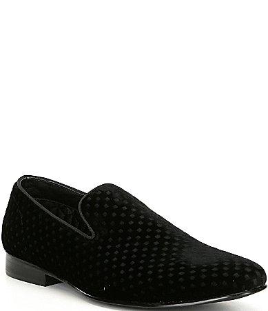 Steve Madden Mens Lifted Velevt Slip On Loafers Product Image