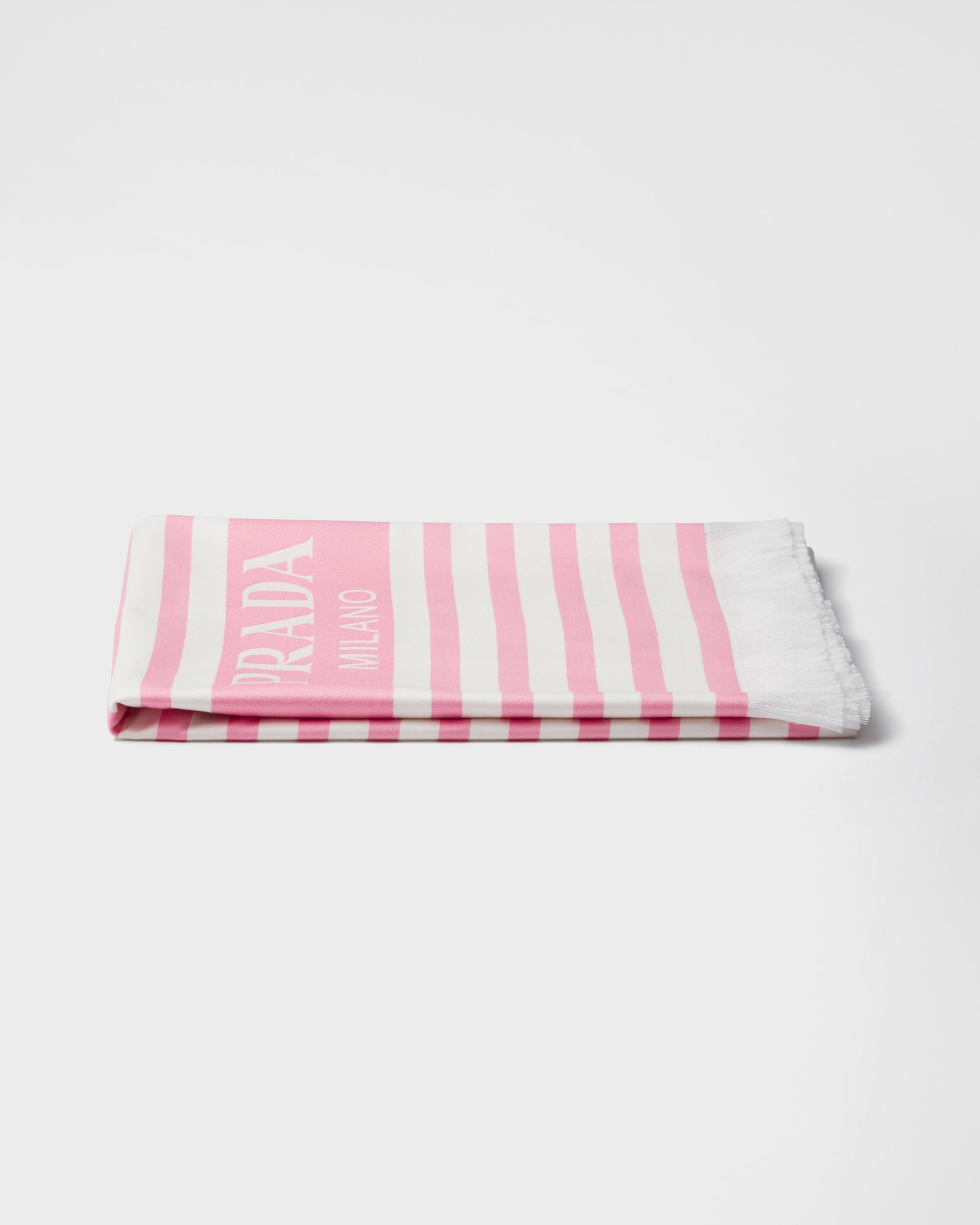 Striped cotton beach towel Product Image